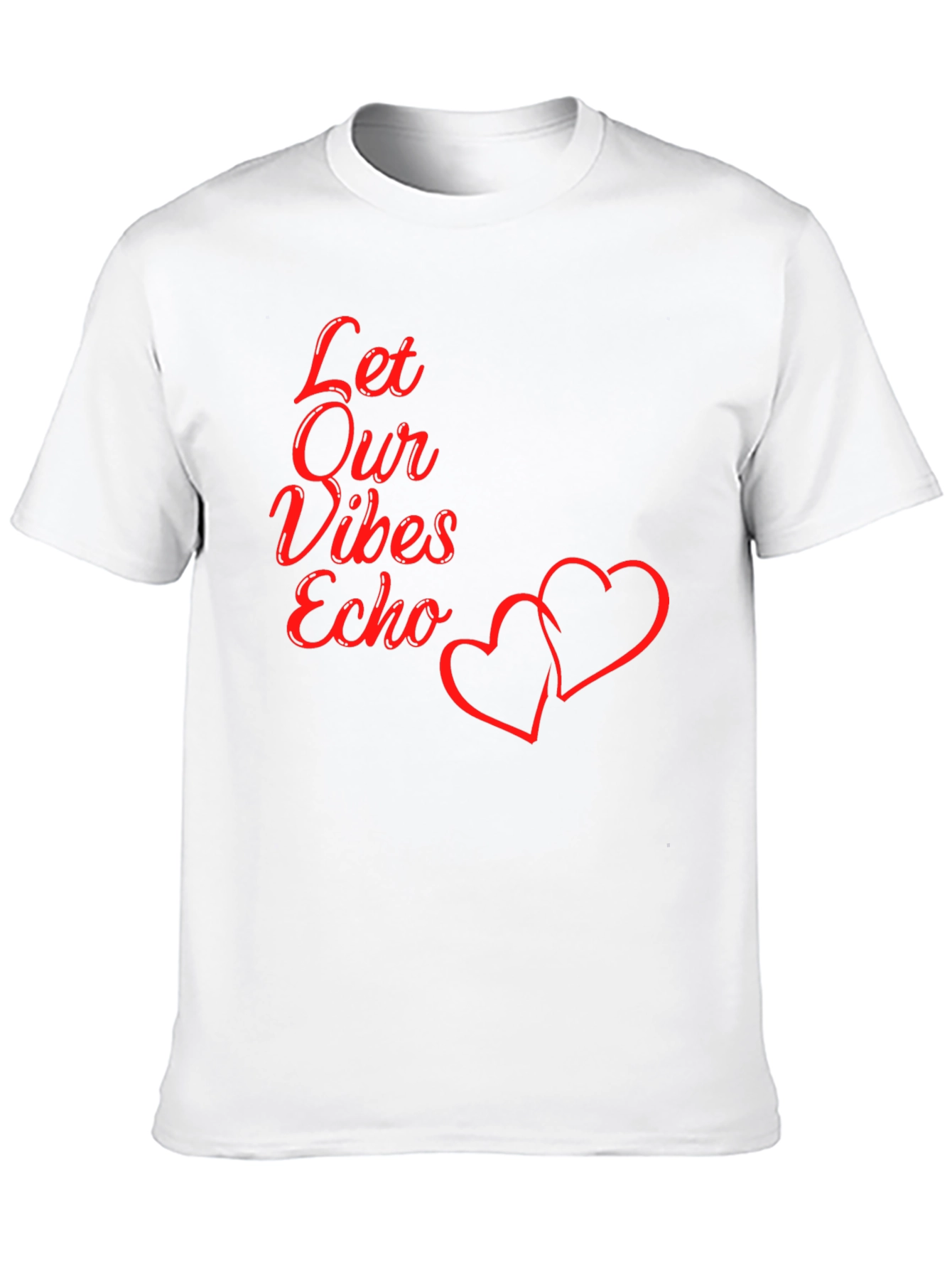 Black Let Our Vibes Echo Graphic Tee - Black view 10