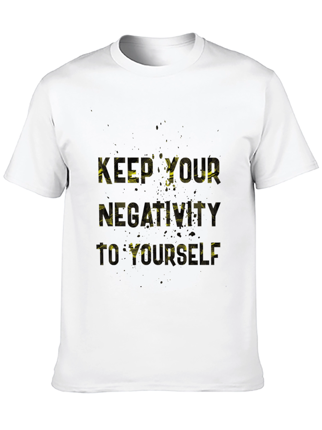 Black Keep Your Negativity T-Shirt view 10
