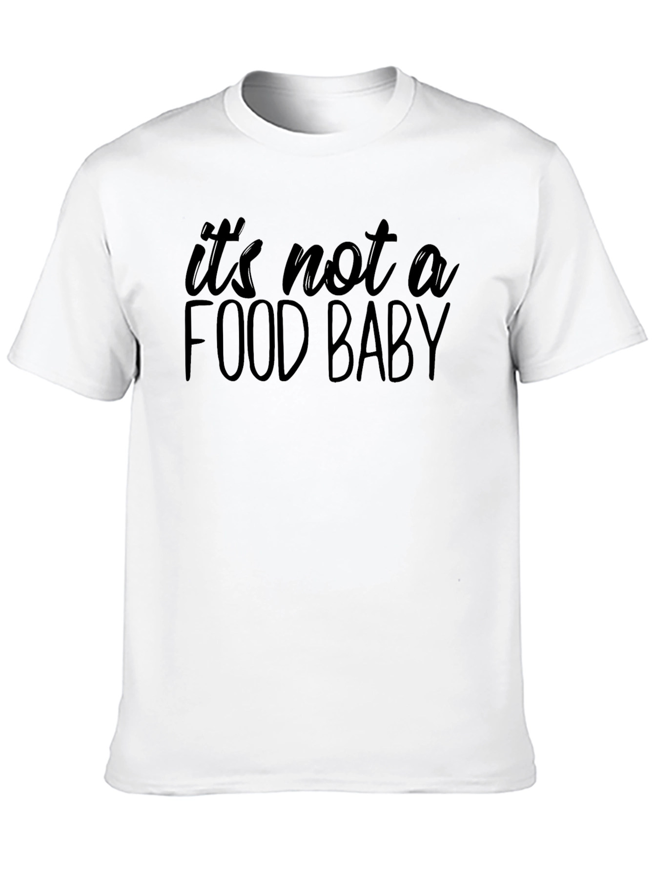 Black Food Baby Graphic Tee - Unisex Black T-Shirt view 10