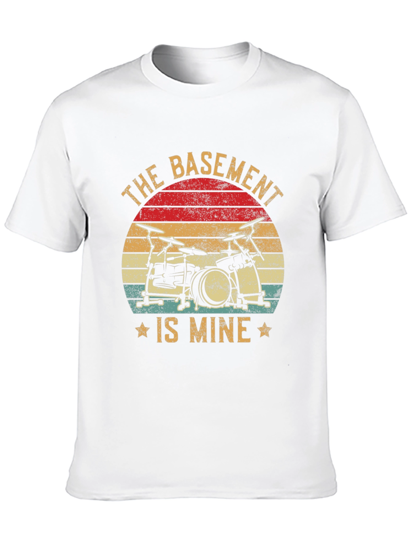 Black The Basement is Mine Drummer T-Shirt view 10