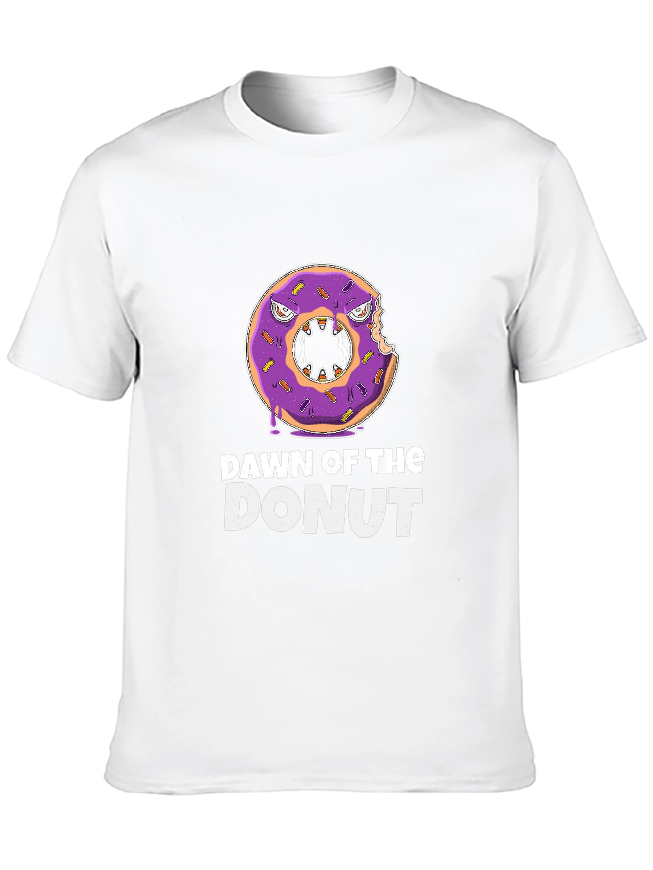 Black Dawn of the Donut T-Shirt - Black Graphic Tee view 10