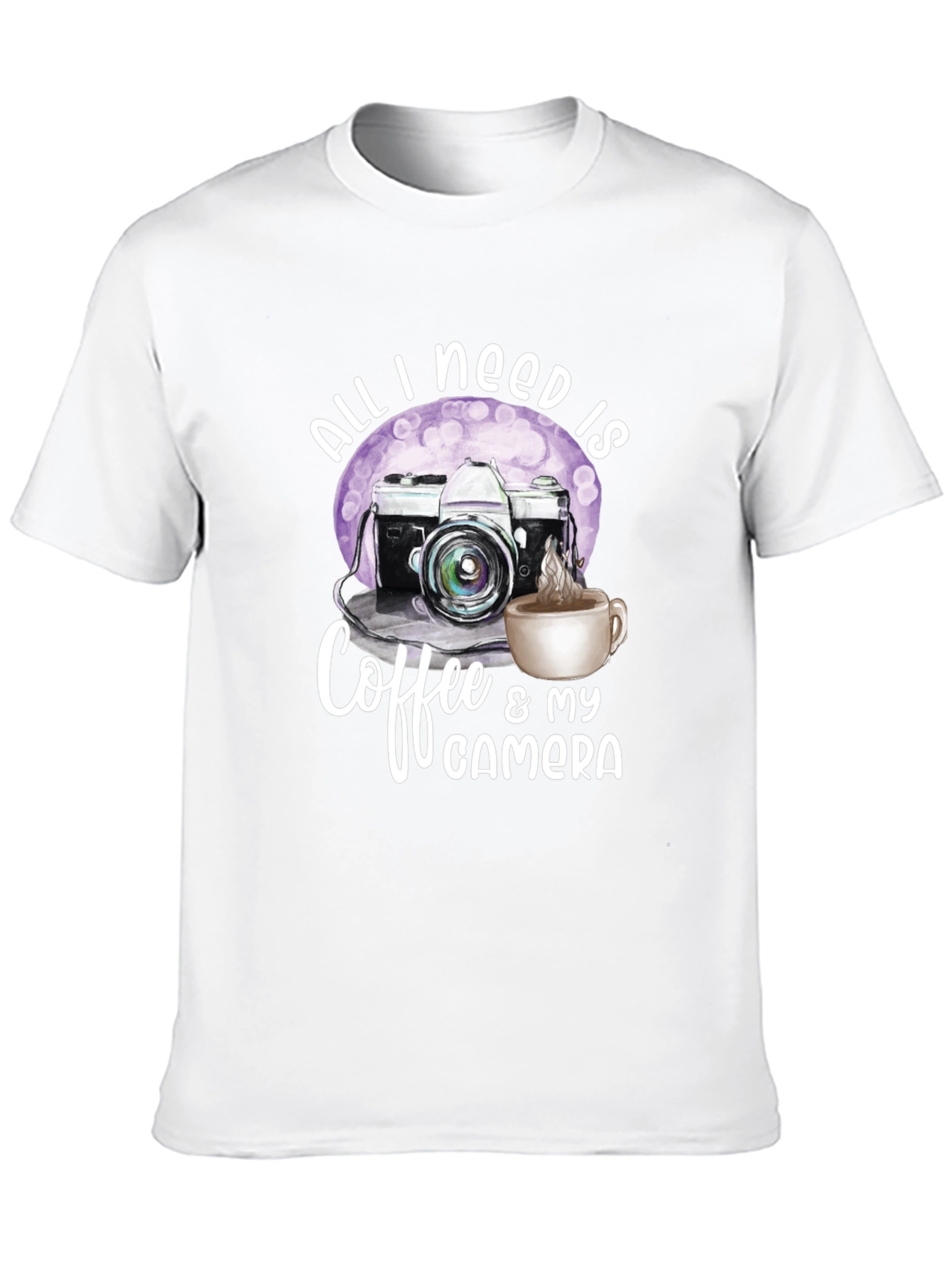 Black Coffee & Camera Graphic Tee - Photographer's Essential view 10