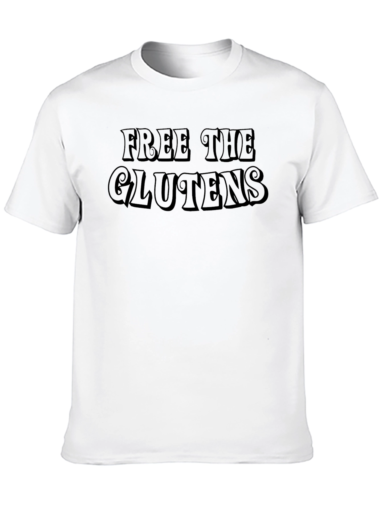 Black Free The Glutens Graphic Tee view 10