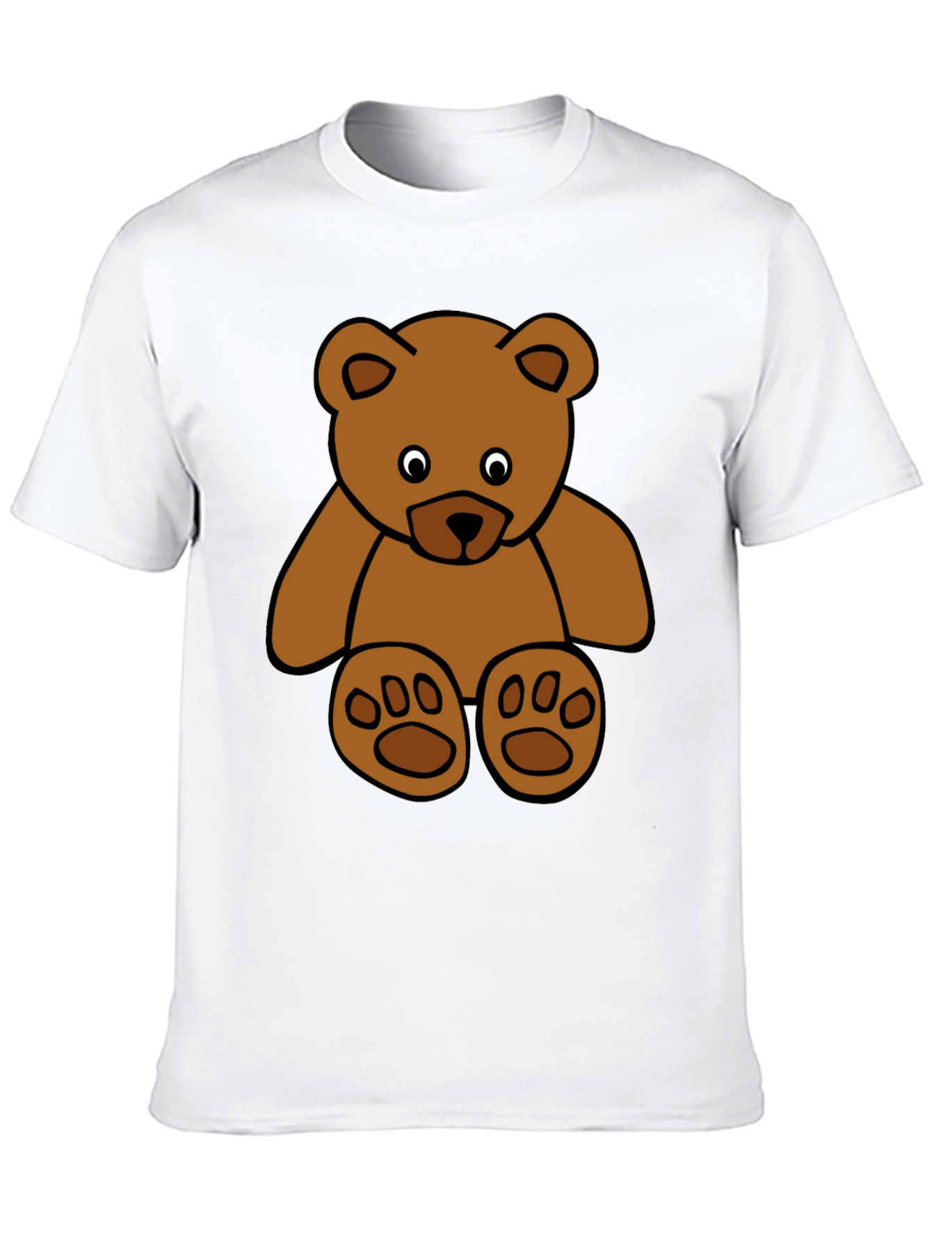 Black Teddy Bear Graphic Tee - Soft Cotton Blend view 10