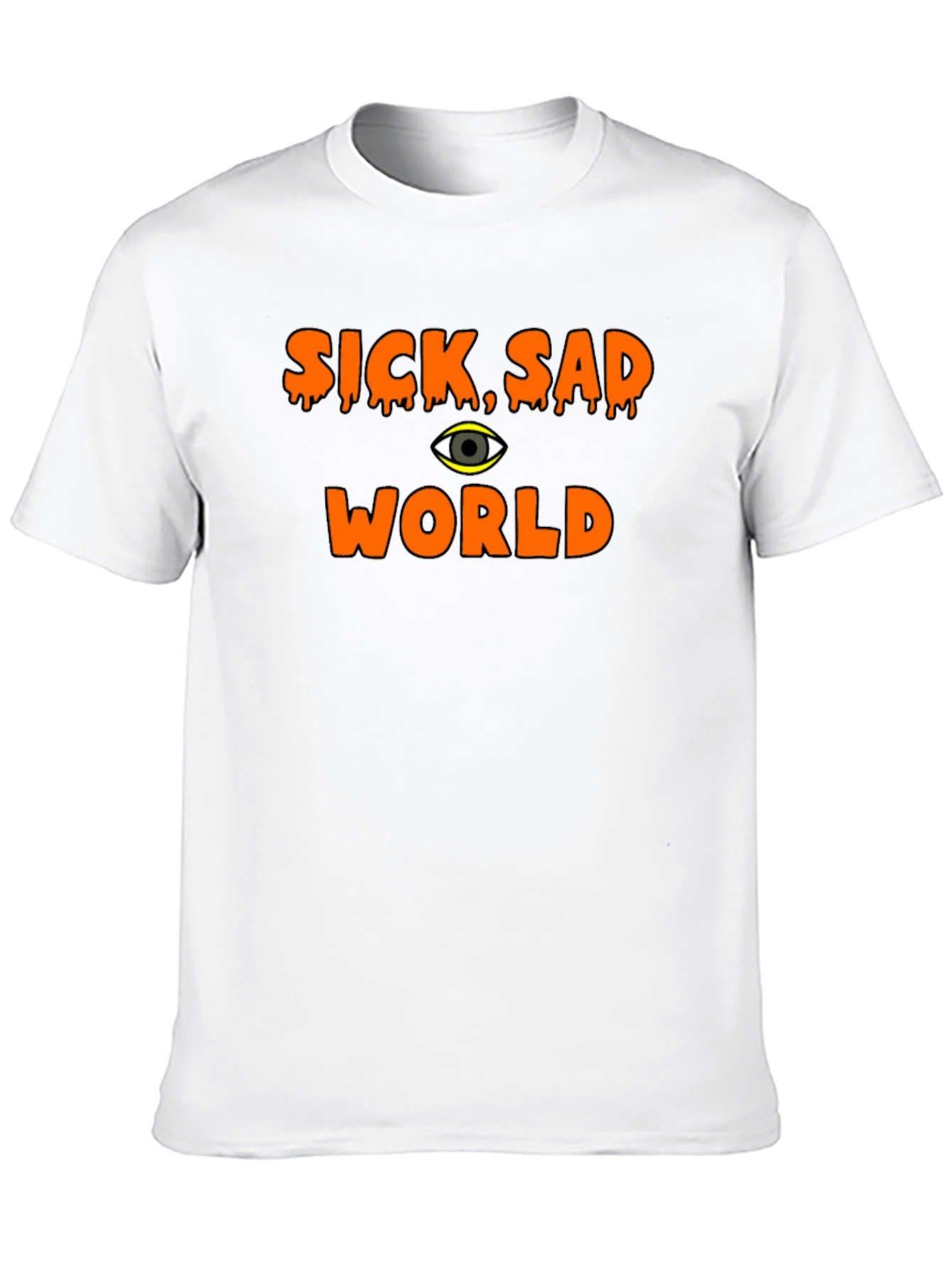 Black Sick Sad World Graphic T-Shirt - Black view 10