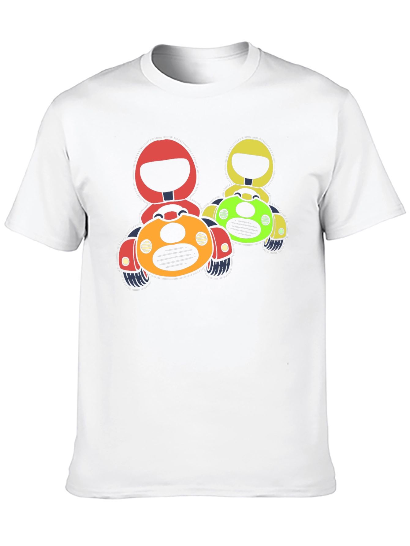 Black Cartoon Race Car Graphic T-Shirt view 10