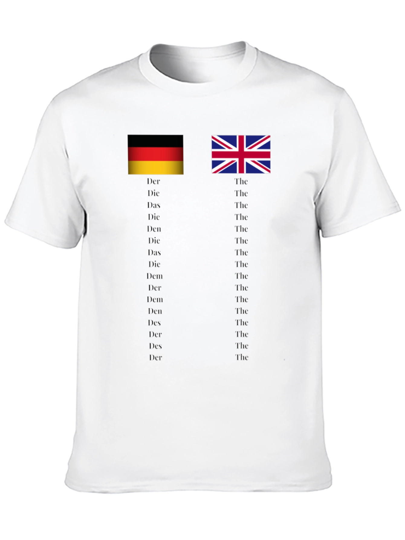 Black Funny German English Grammar T-Shirt view 10