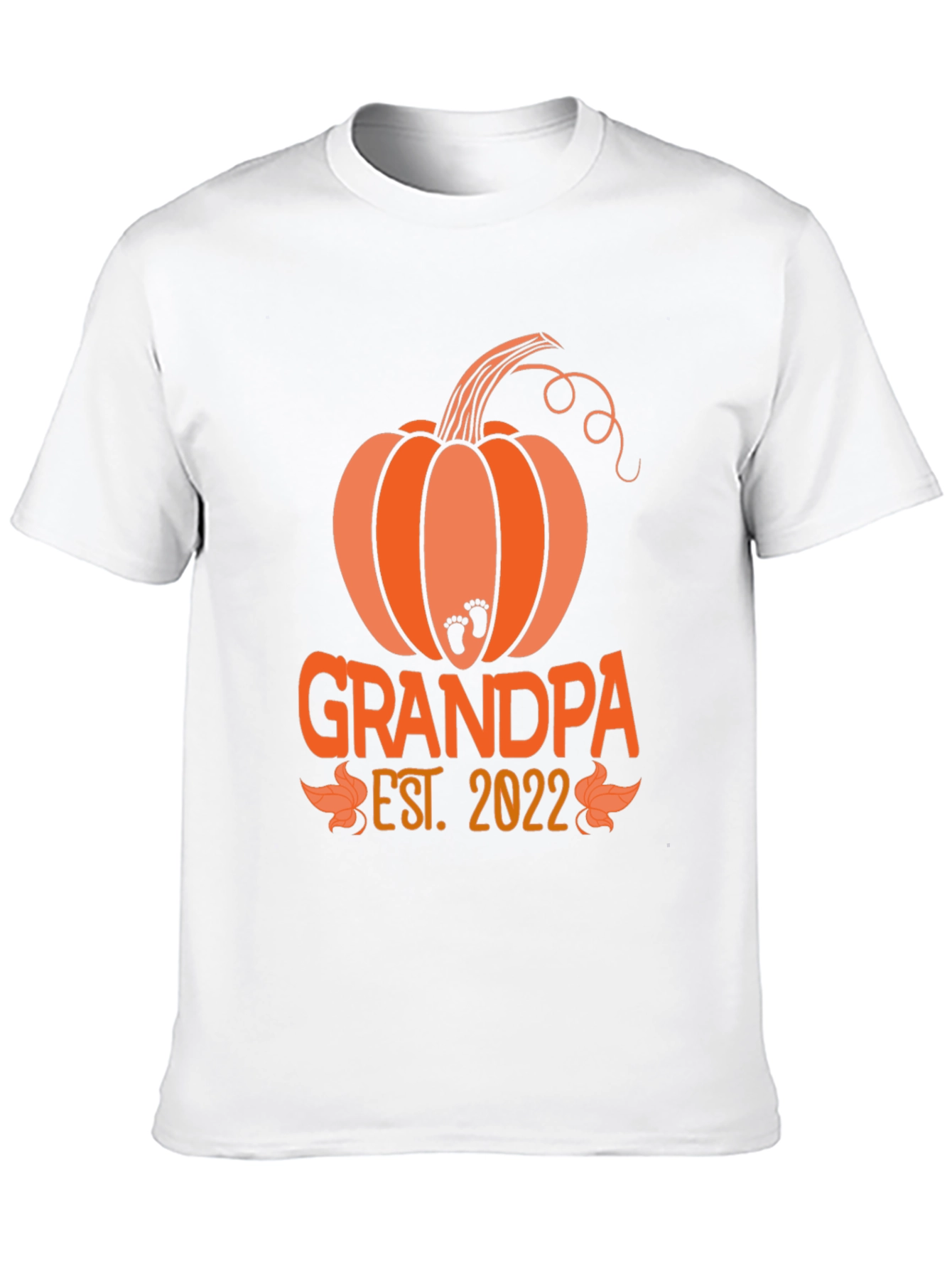 Black Grandpa Est. 2022 Pumpkin T-Shirt view 10