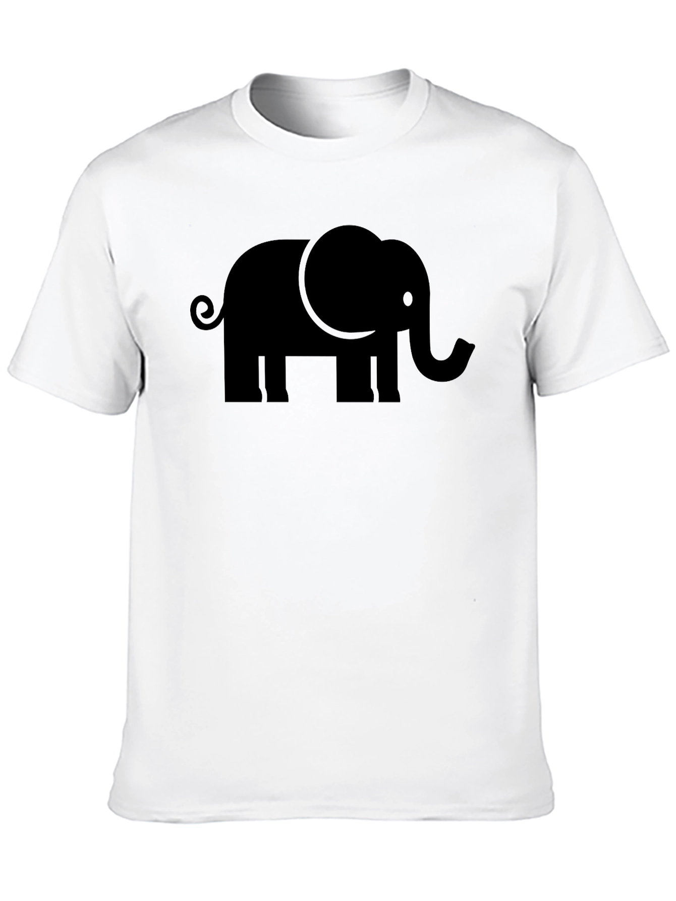 Black Black Elephant Graphic Tee - Mens Casual Shirt view 10