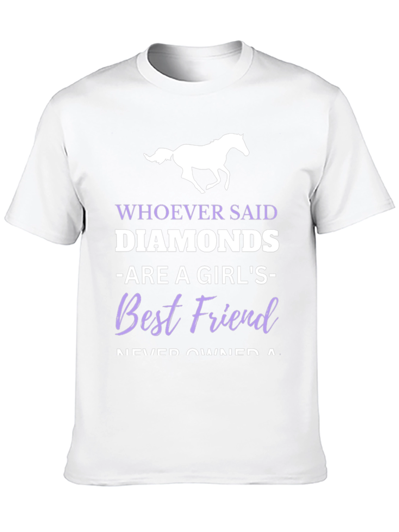 Black Horse Lover T-Shirt - Diamonds Best Friend view 10