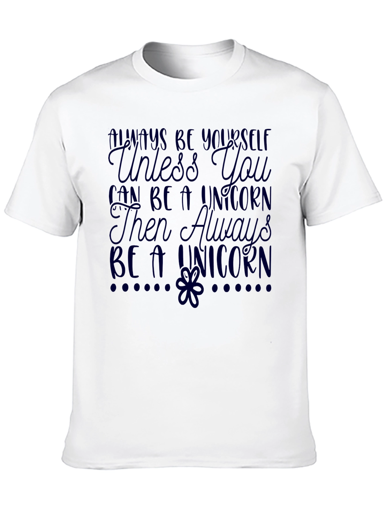 Black Unicorn Graphic T-Shirt - Always Be Yourself Tee view 10