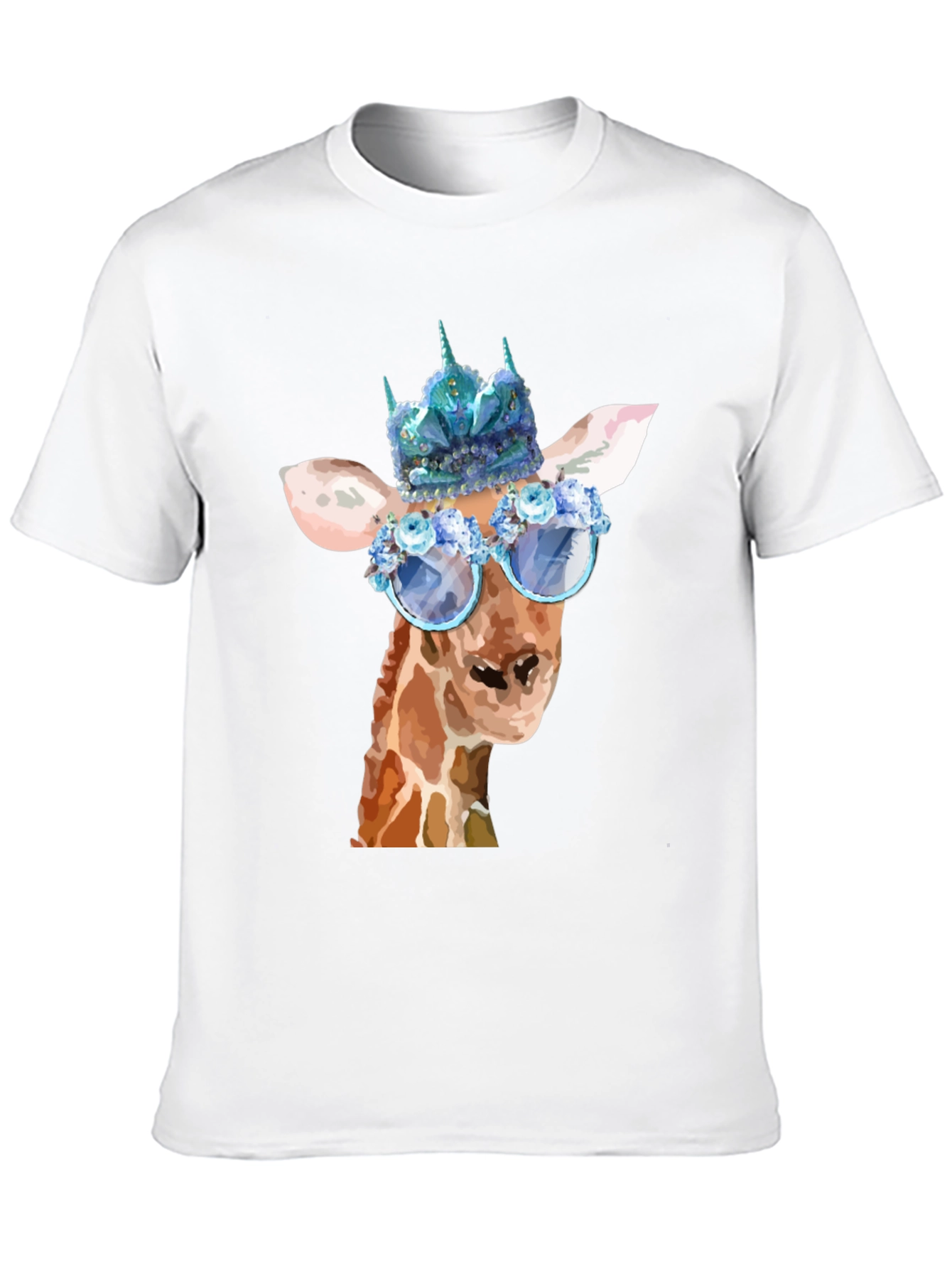 Black Giraffe Queen T-Shirt - Unique Animal Graphic Tee view 10