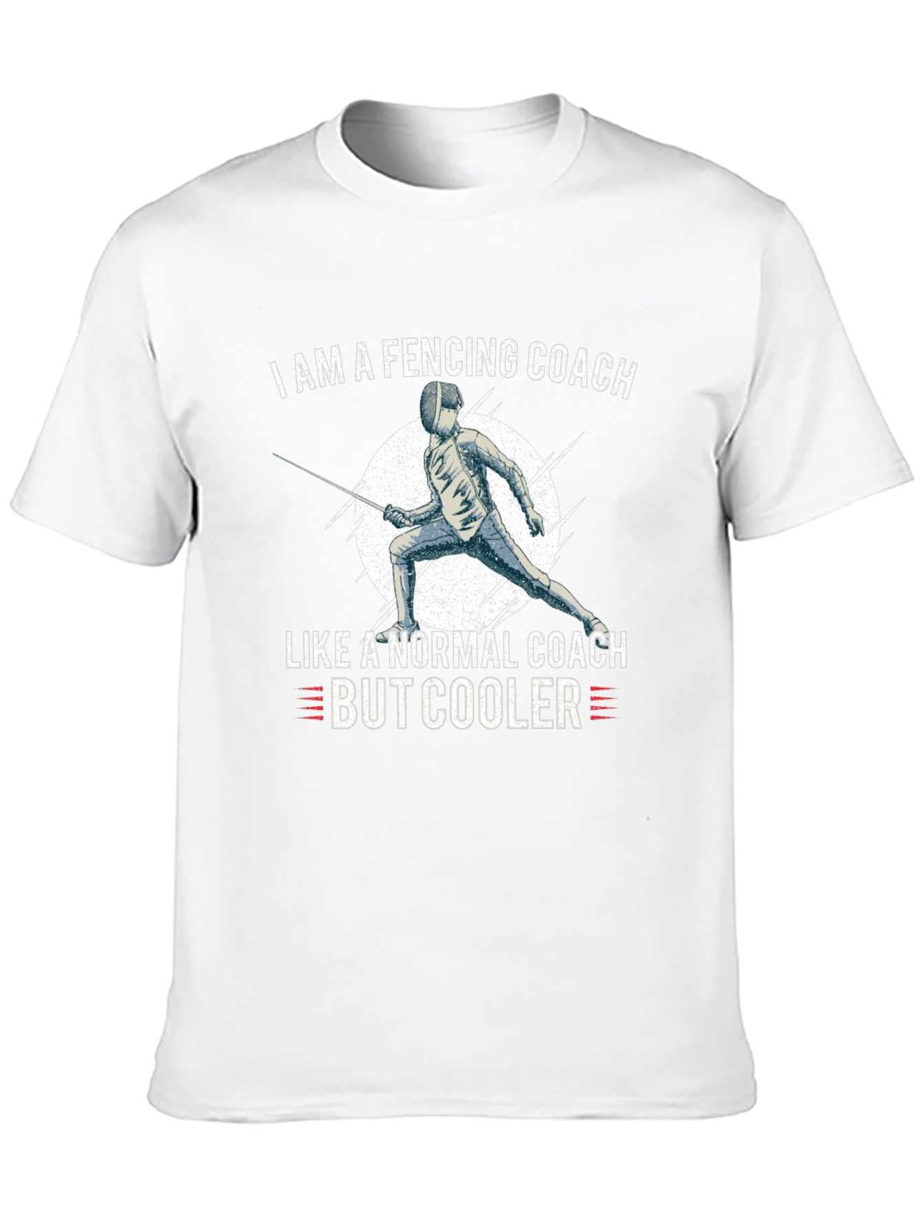 Black Fencing Coach T-Shirt - Cool Coach Apparel view 10