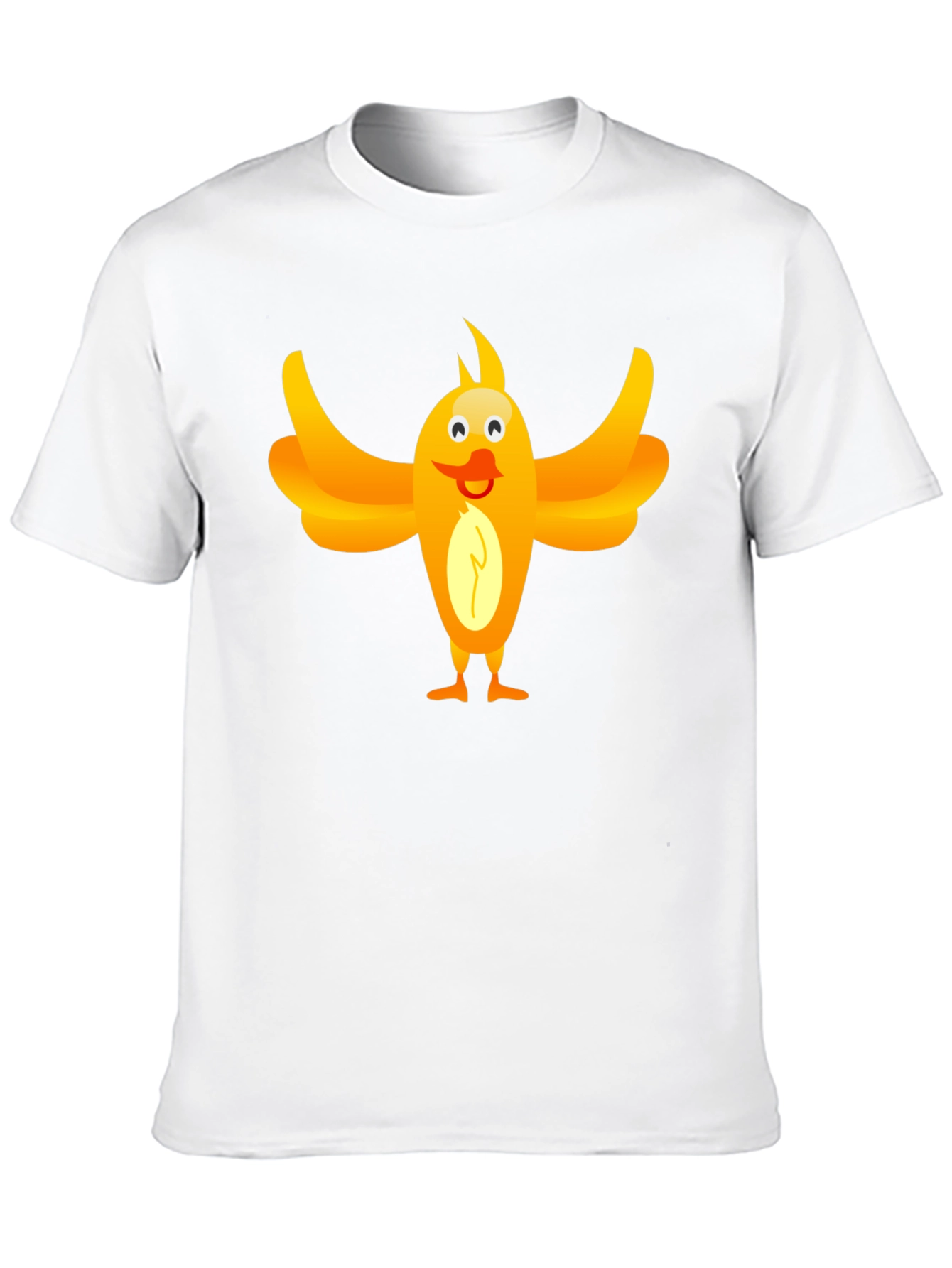 Black Funny Bird Graphic Tee - Unisex Black T-Shirt view 10