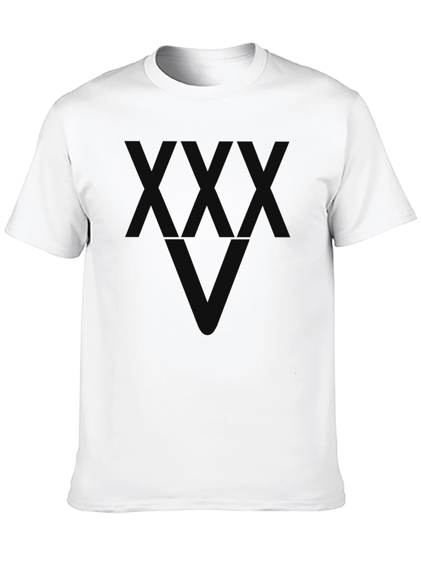 Black Men's Graphic Black T-Shirt - Geometric Design view 10