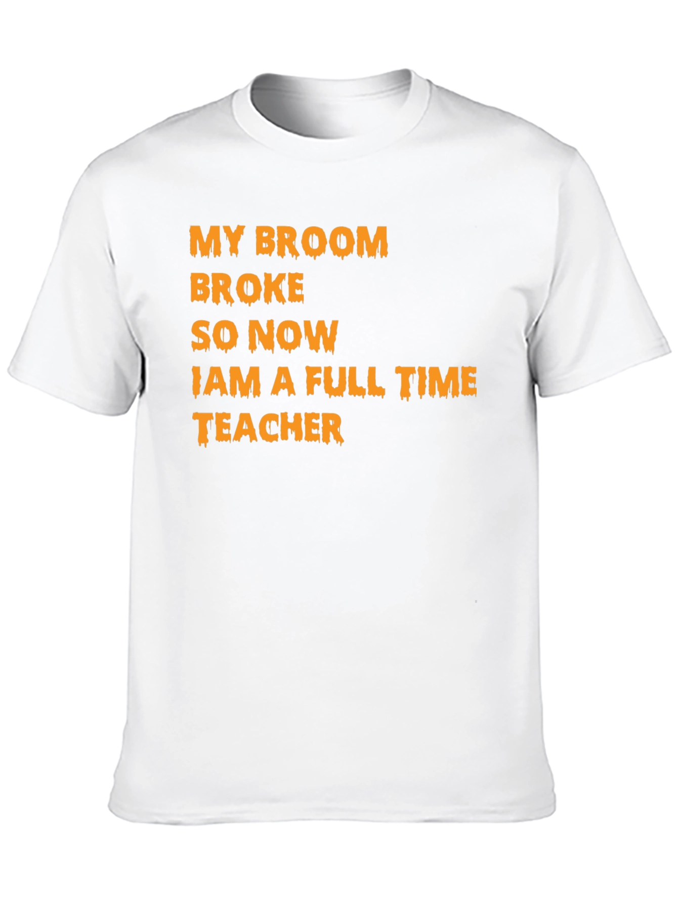 Black My Broom Broke Teacher T-Shirt view 10