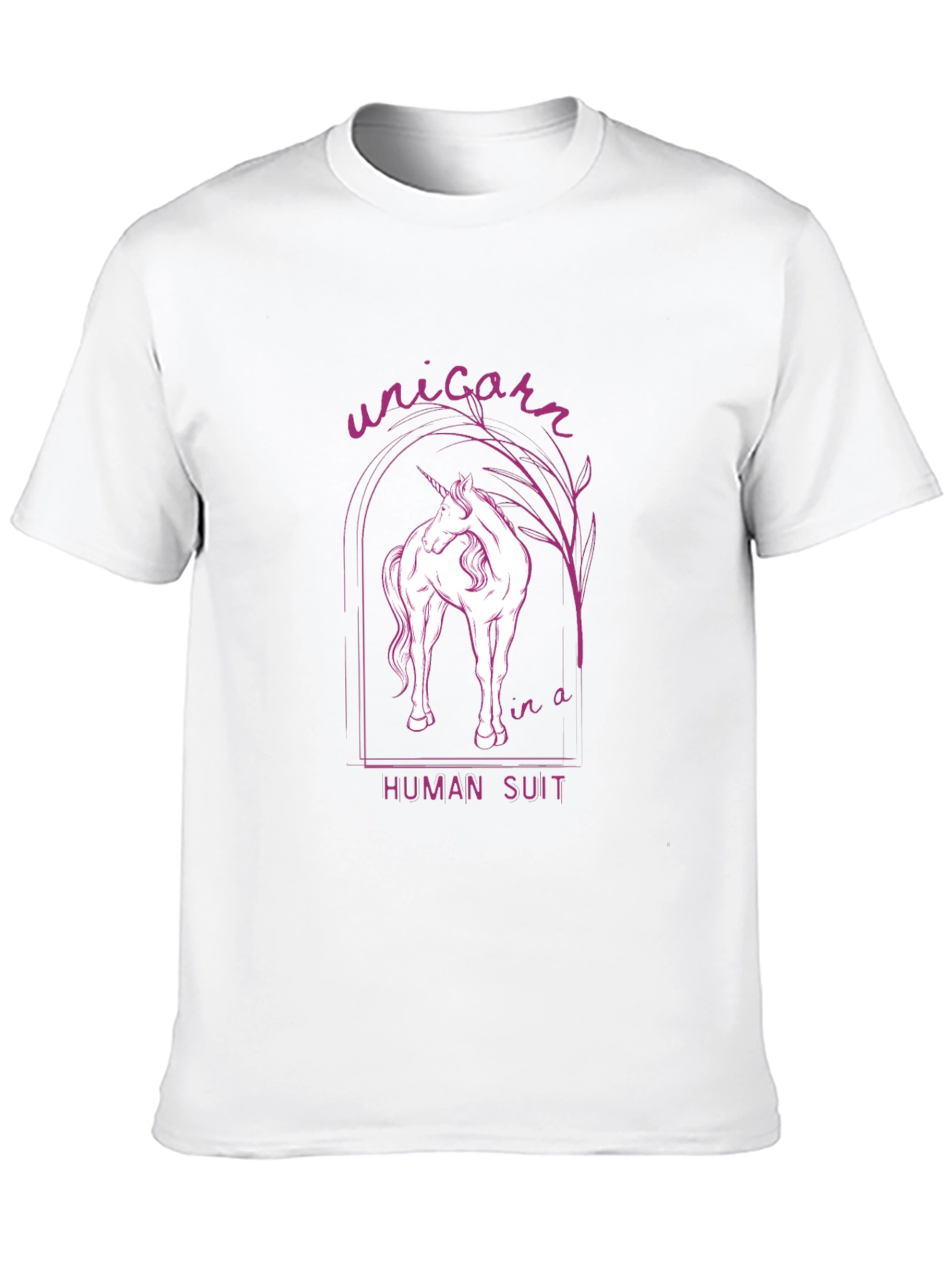 Black Unicorn in a Human Suit Graphic Tee view 10