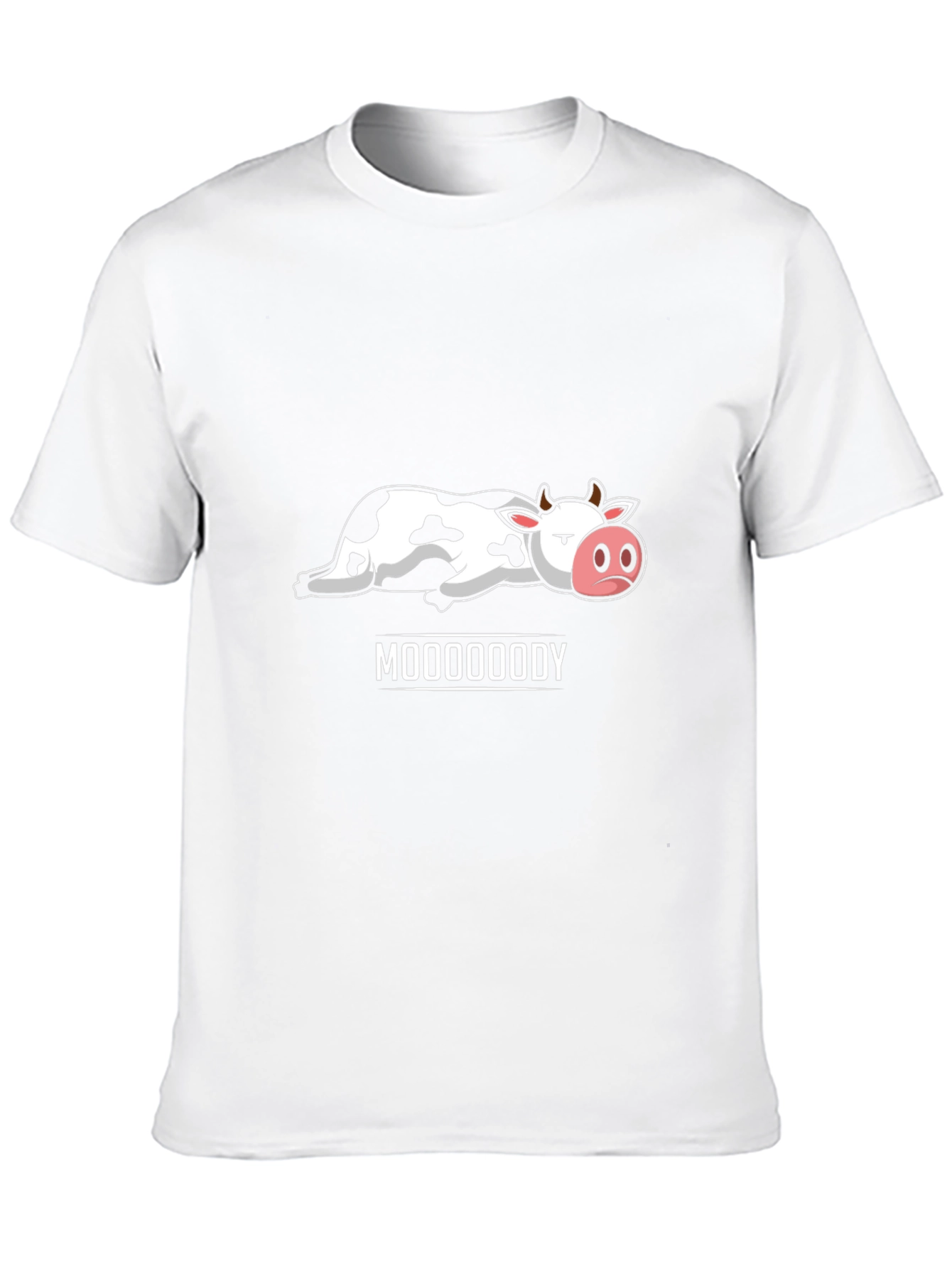 Black Mooooody Cow Graphic T-Shirt - Unisex view 10