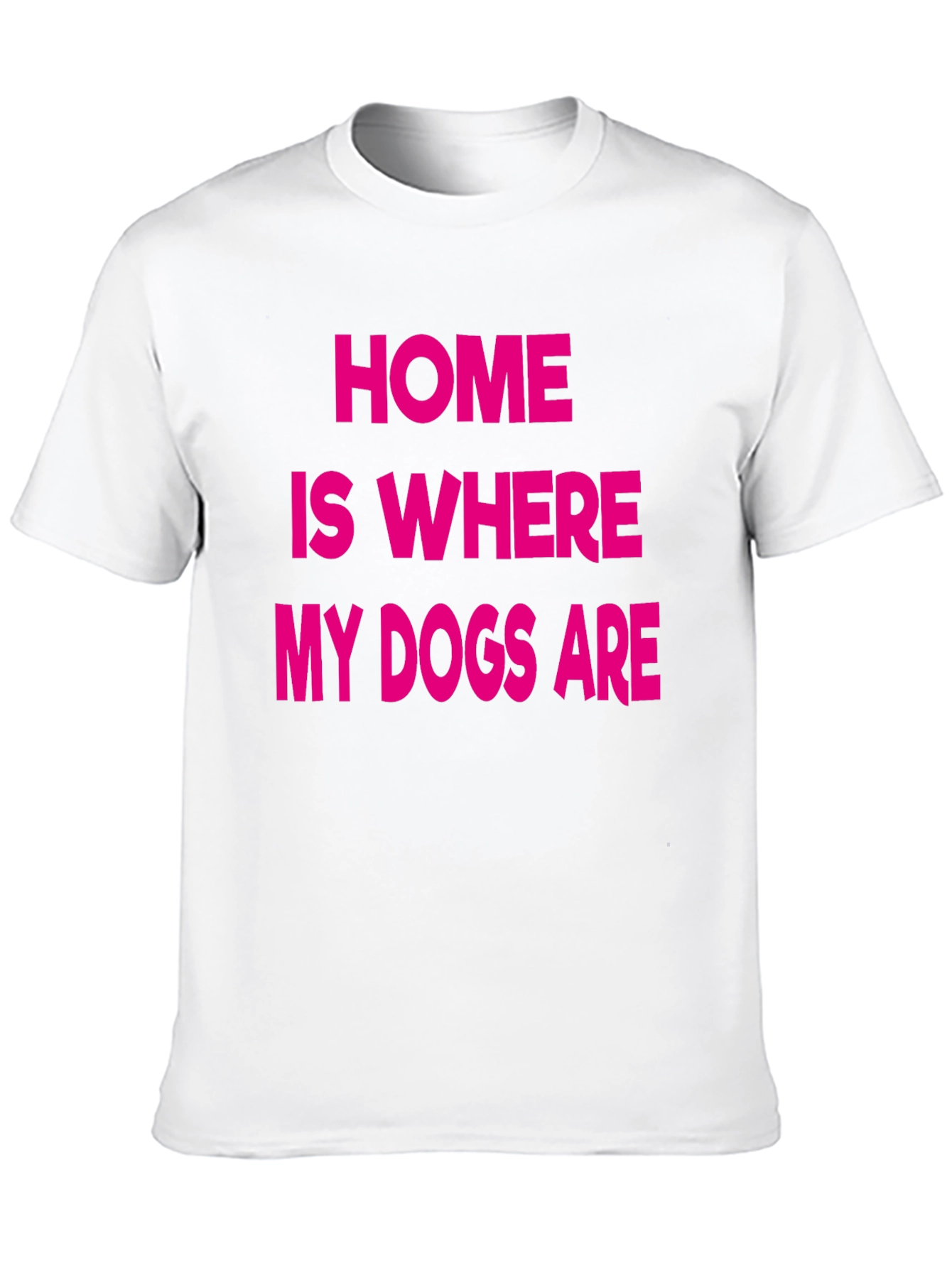 Black Home Is Where My Dogs Are Graphic Tee view 10