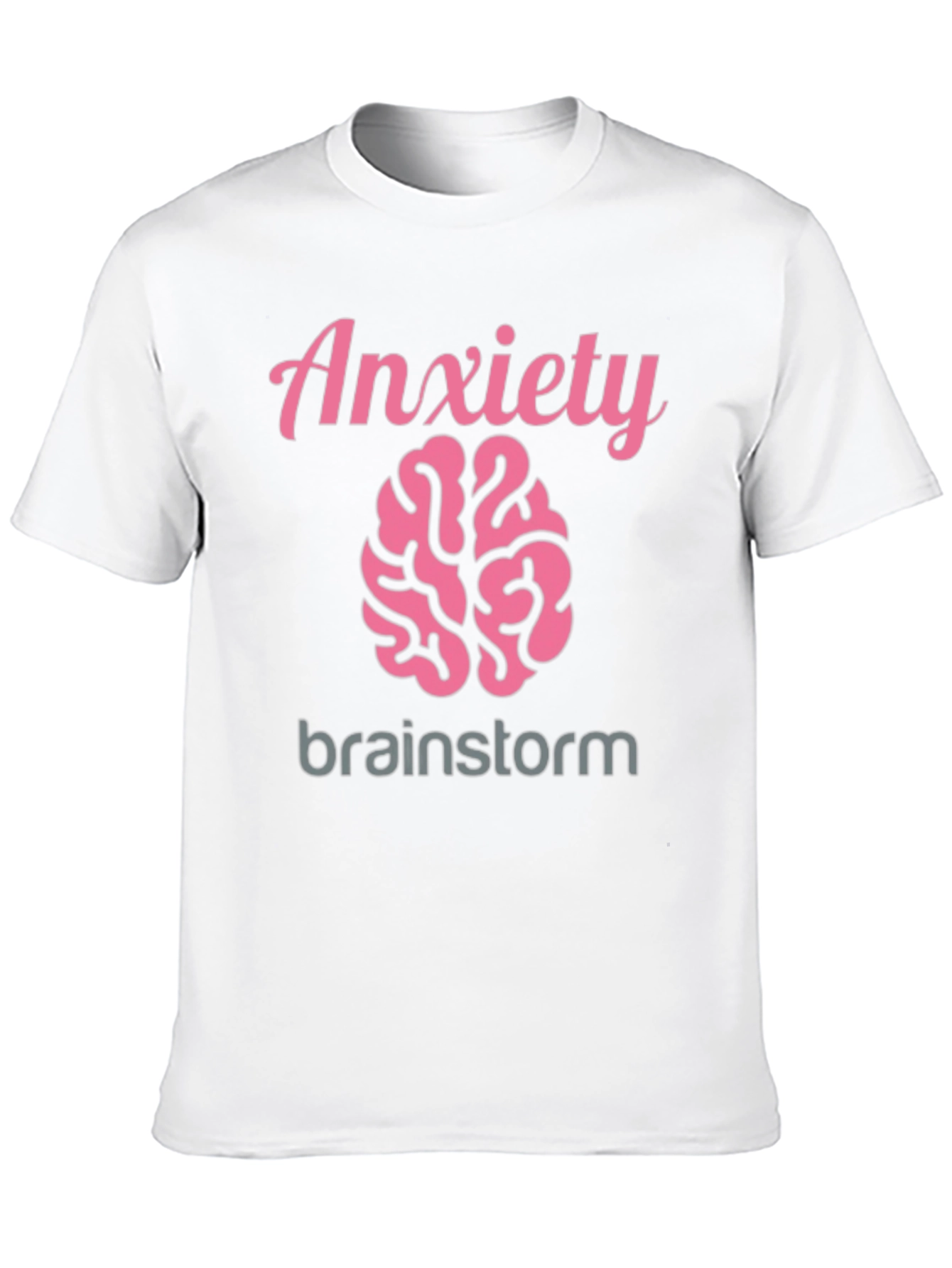 Black Anxiety Brainstorm T-Shirt - Mental Health Awareness view 10