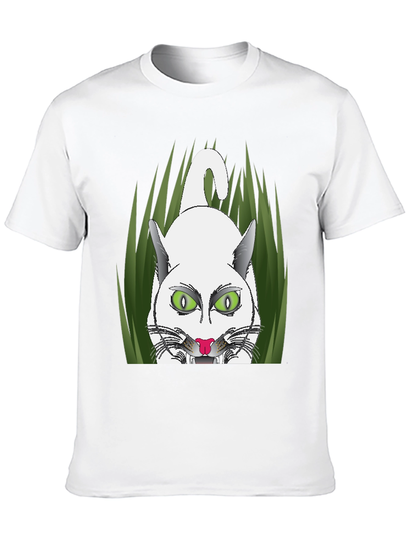 Black Black T-Shirt with Cat Graphic view 10