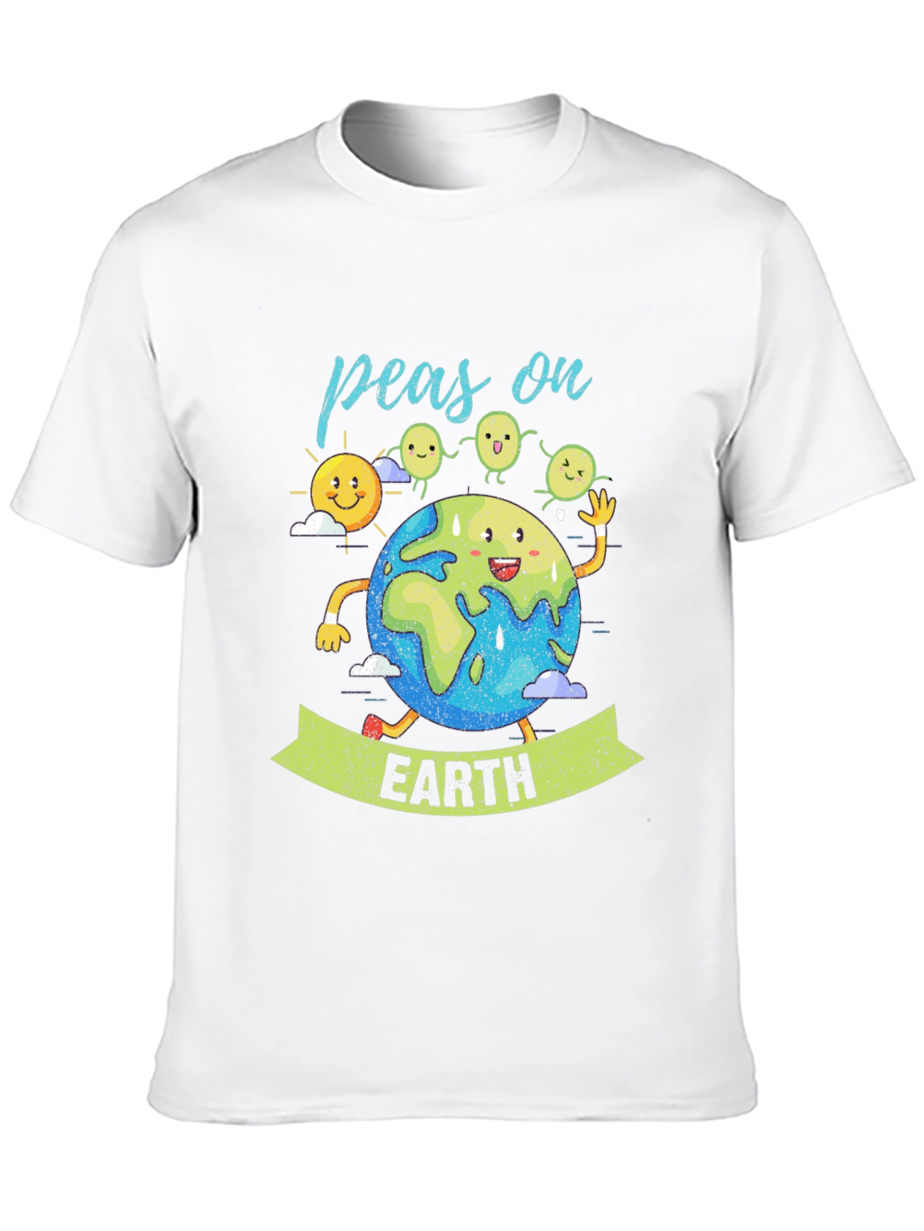 Peas on Earth Graphic T-Shirt - Eco-Friendly Design - 10