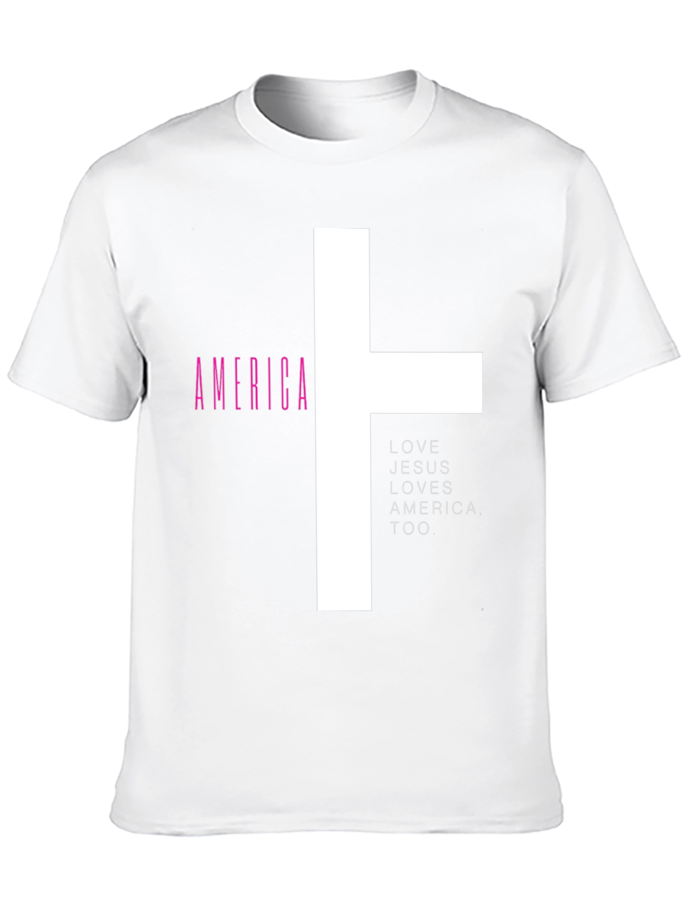 Love Jesus Loves America Graphic Tee - 10