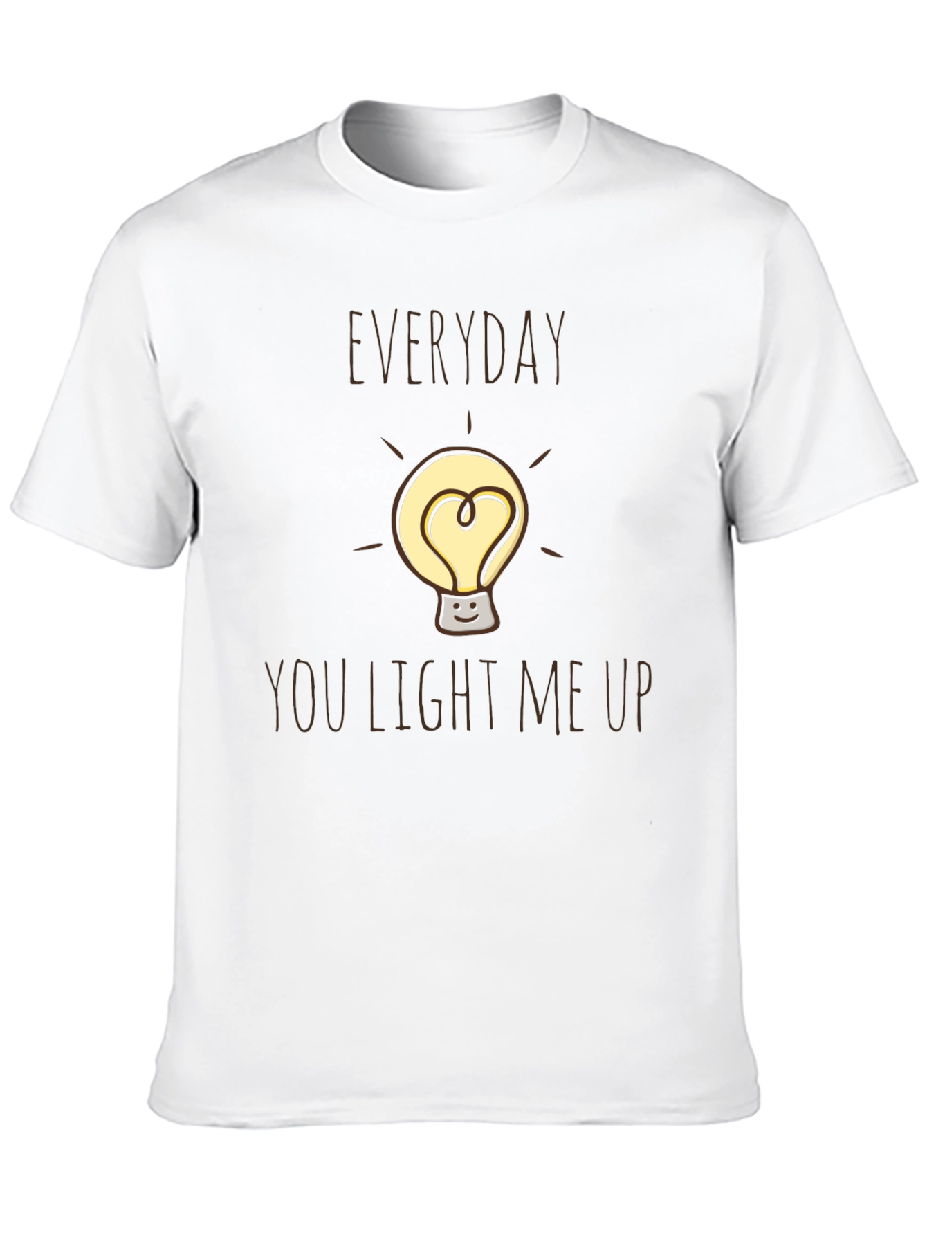 Black Everyday You Light Me Up Black Graphic Tee view 10