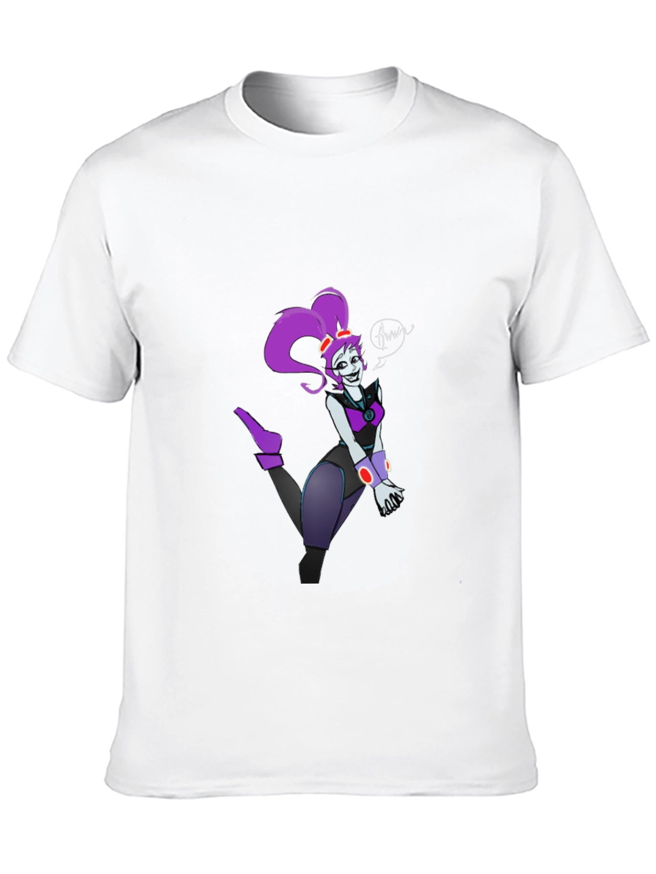 Black Cartoon Character Graphic T-Shirt view 10