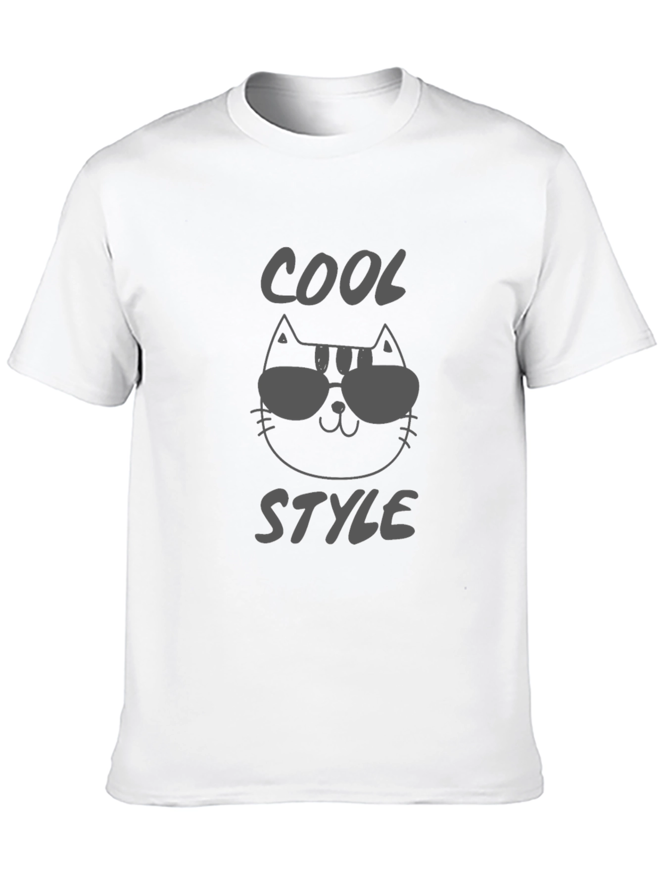 Black Cool Style Cat Graphic Tee - Unisex view 10