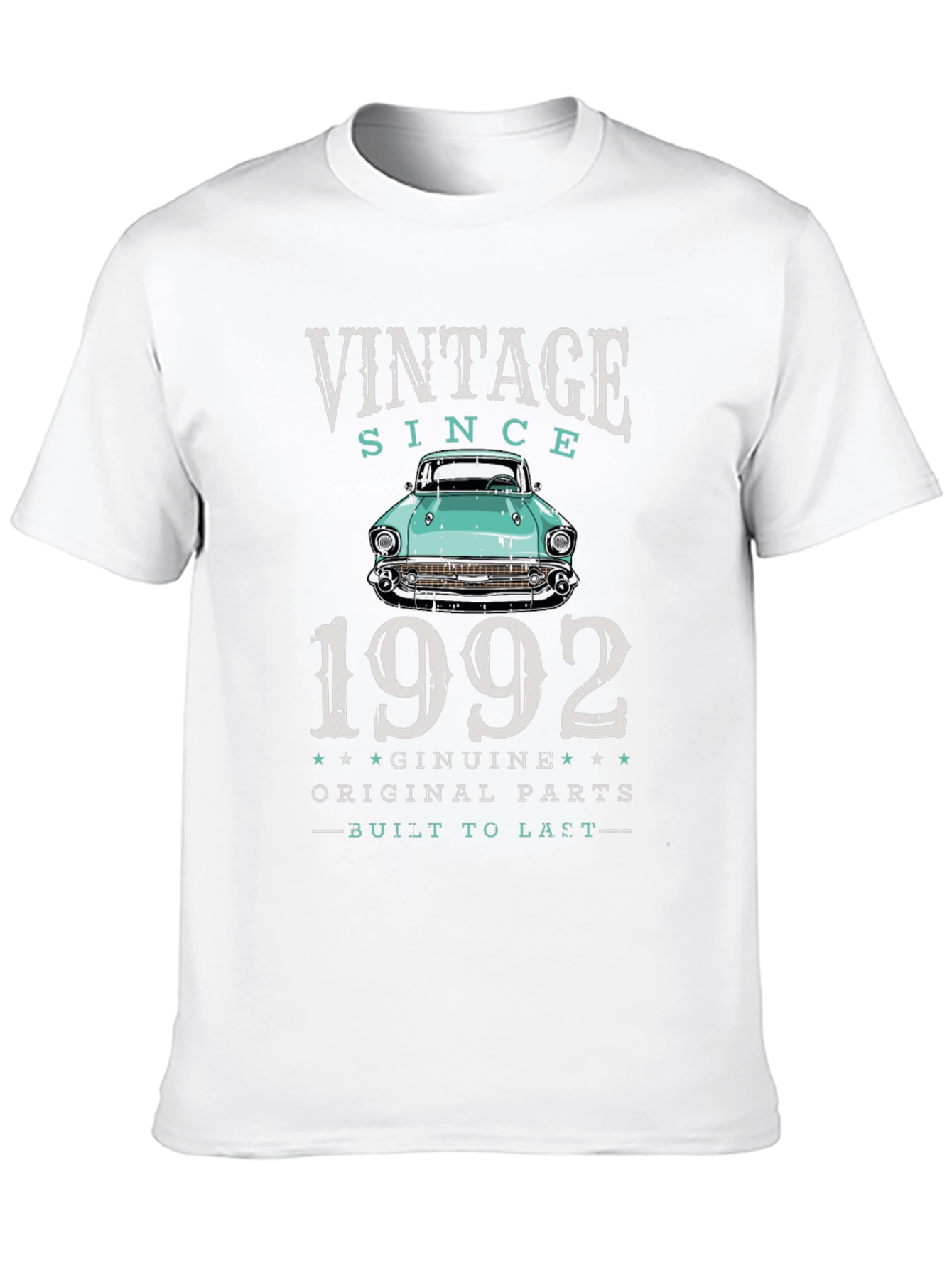 Black Vintage Since 1992 Car Graphic T-Shirt view 10