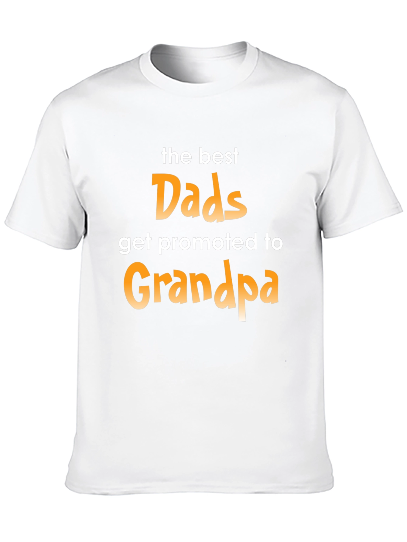 Black Best Dads Get Promoted to Grandpa Graphic T-Shirt view 10