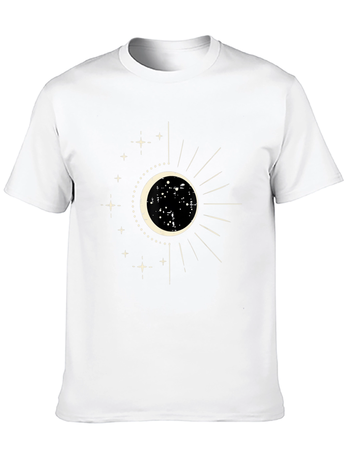 Black Celestial Sun & Moon Graphic Tee - Black view 10
