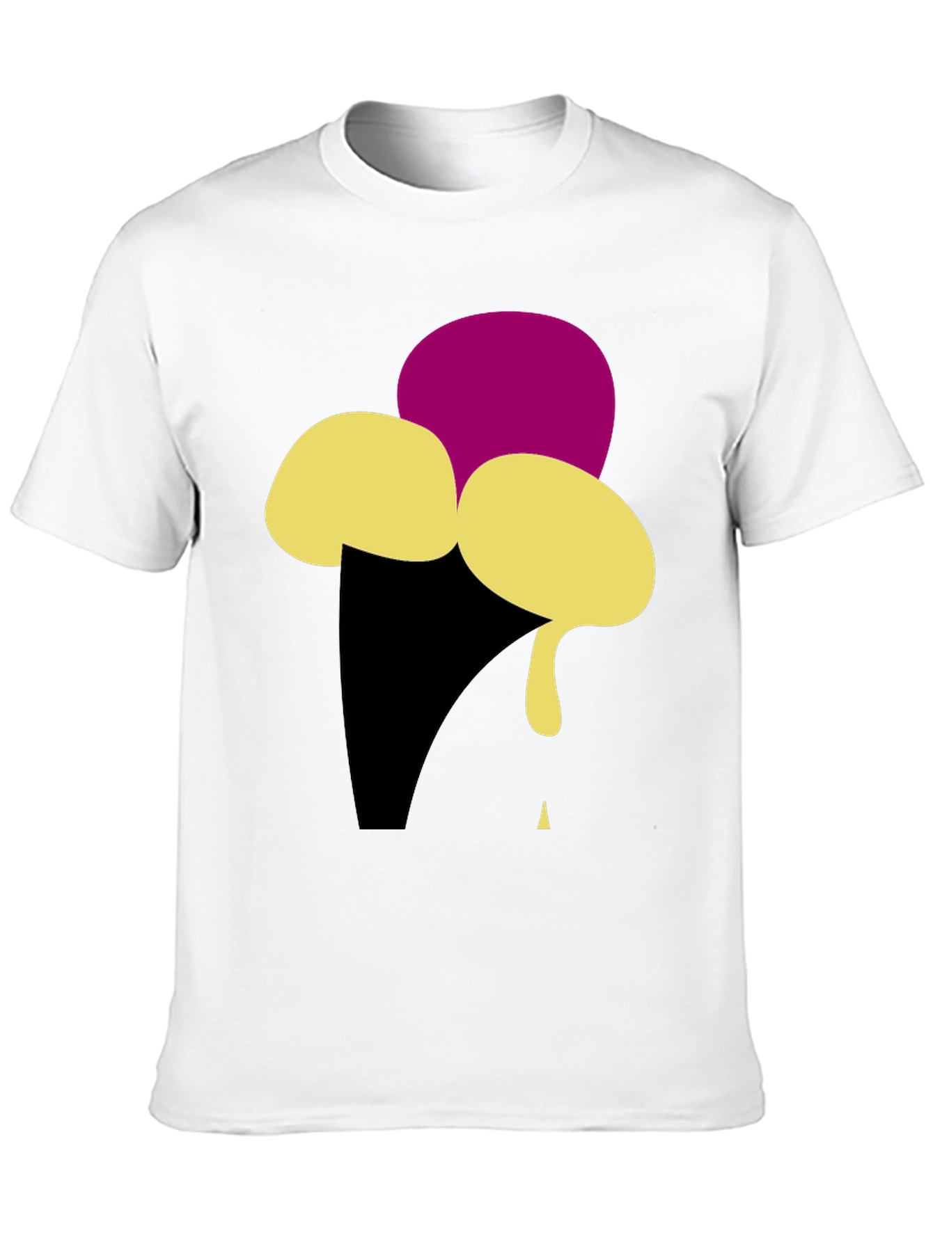 Black Ice Cream Graphic Tee - Black view 10
