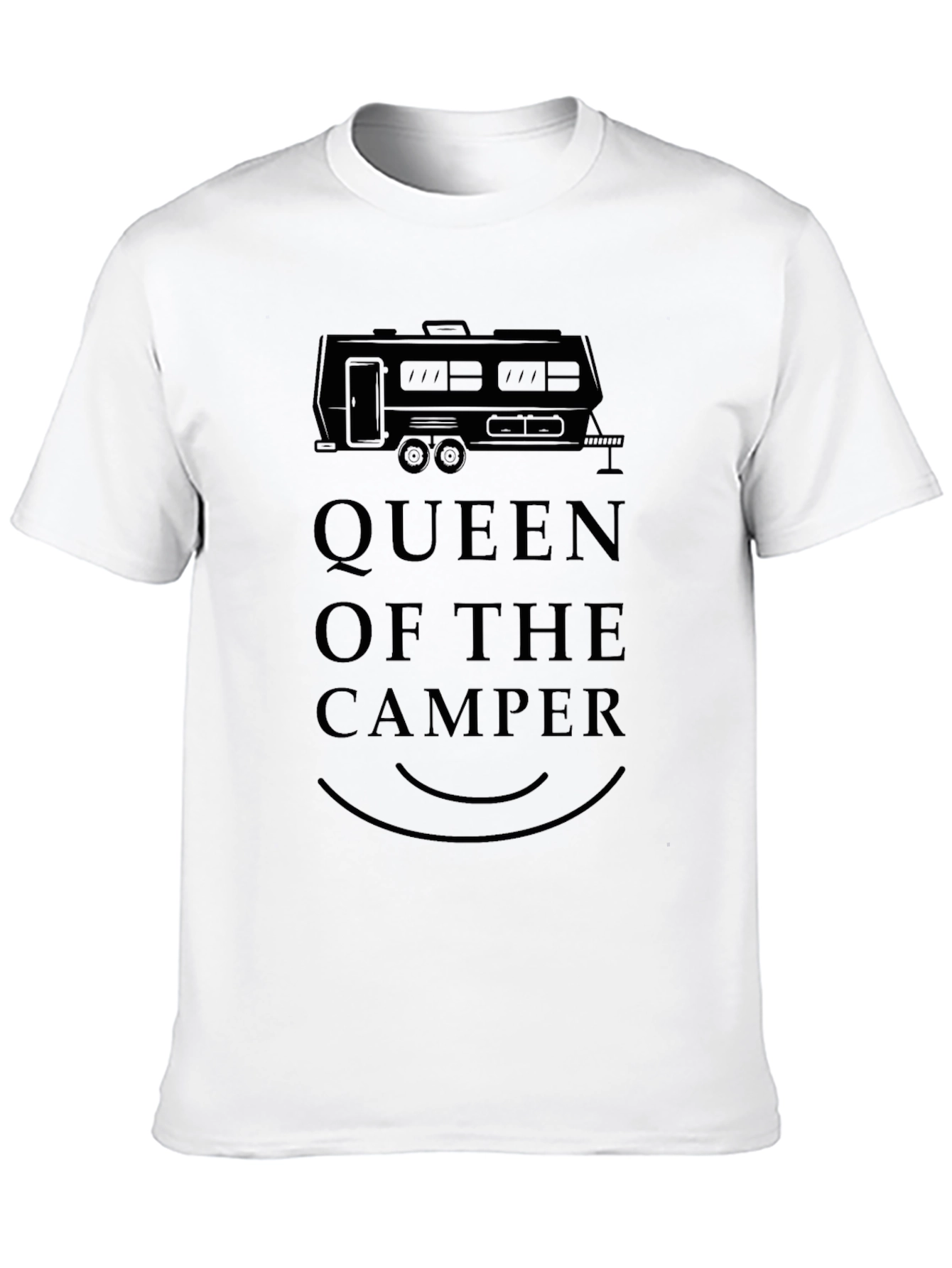 Black Queen of the Camper Black Graphic Tee view 10