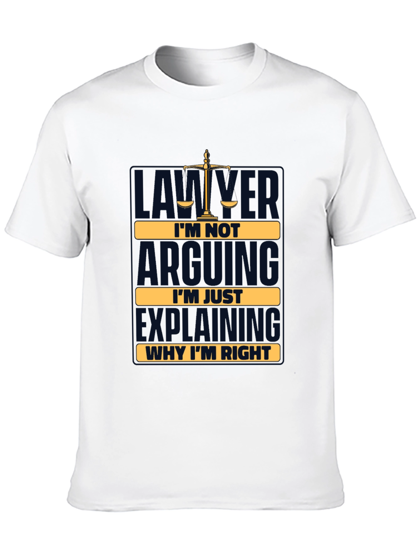 Black Lawyer Humor T-Shirt - I'm Not Arguing, I'm Explaining view 10