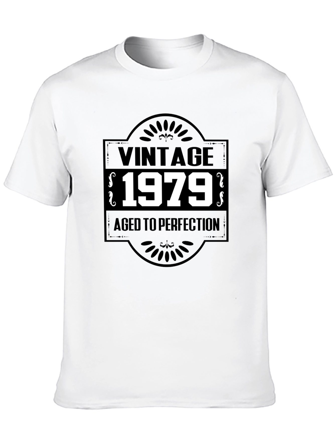 Black Vintage 1979 Aged To Perfection T-Shirt view 10