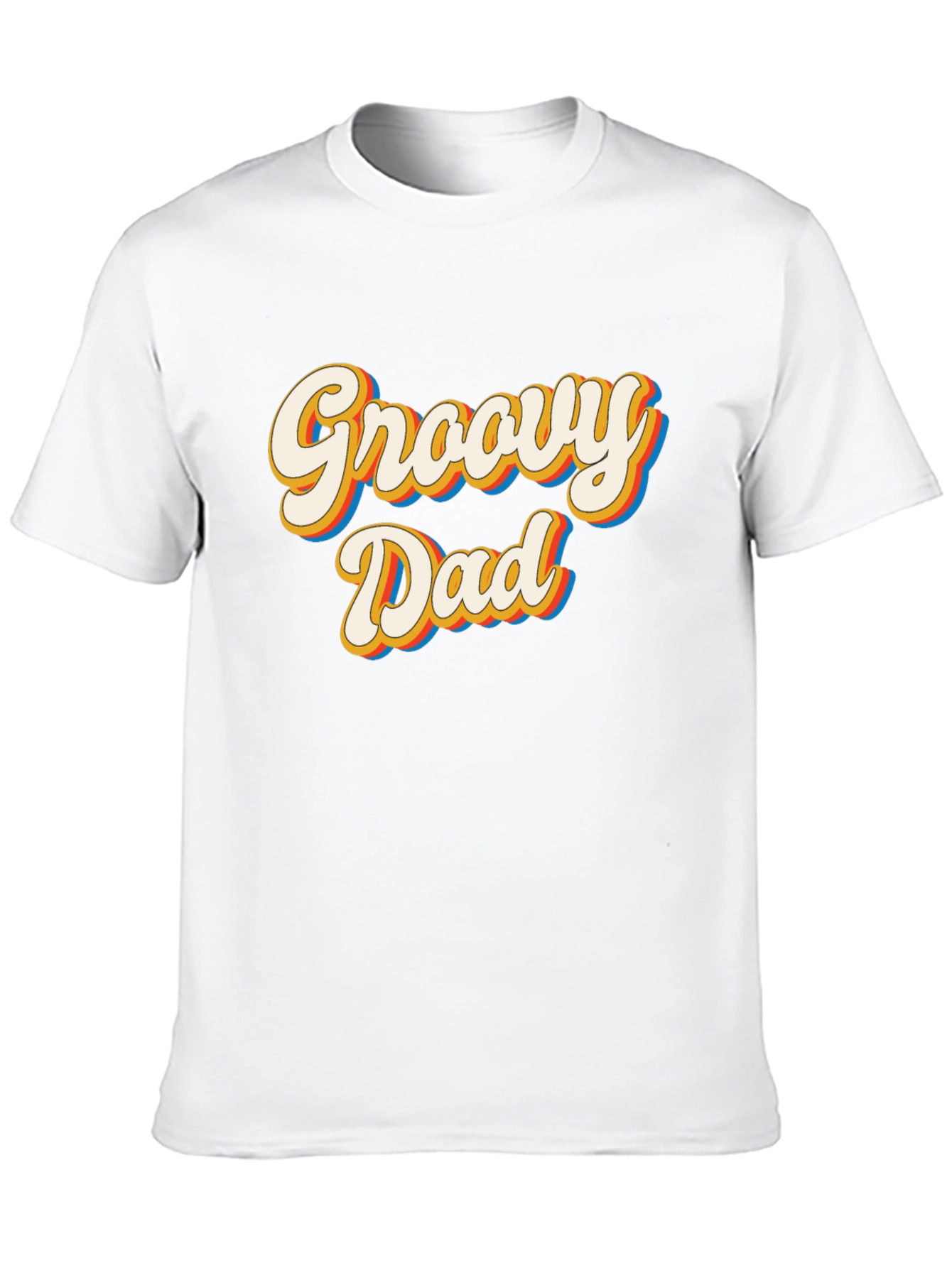 Black Groovy Dad Retro Style T-Shirt view 10
