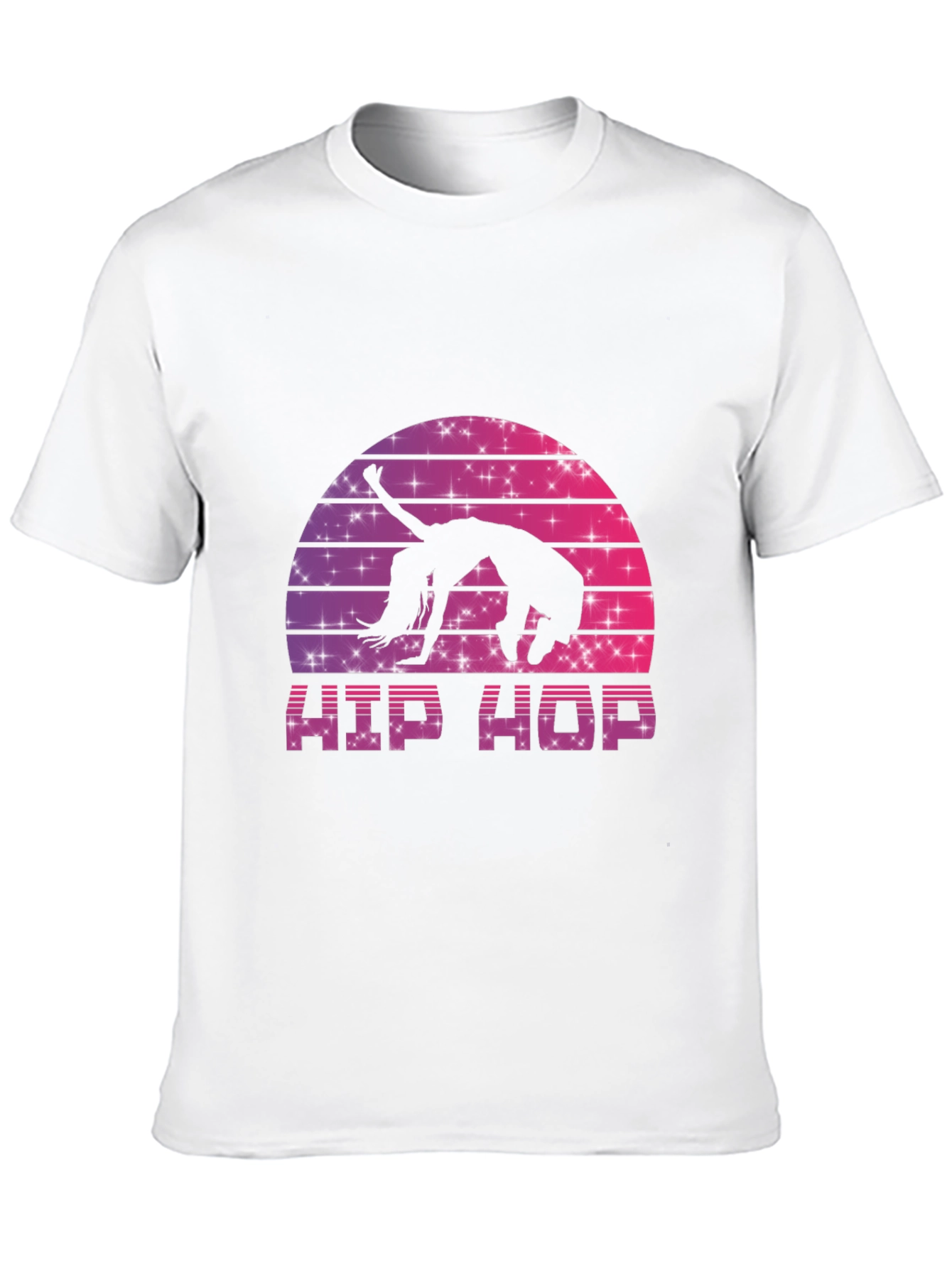 Black Retro Hip Hop Dance T-Shirt view 10