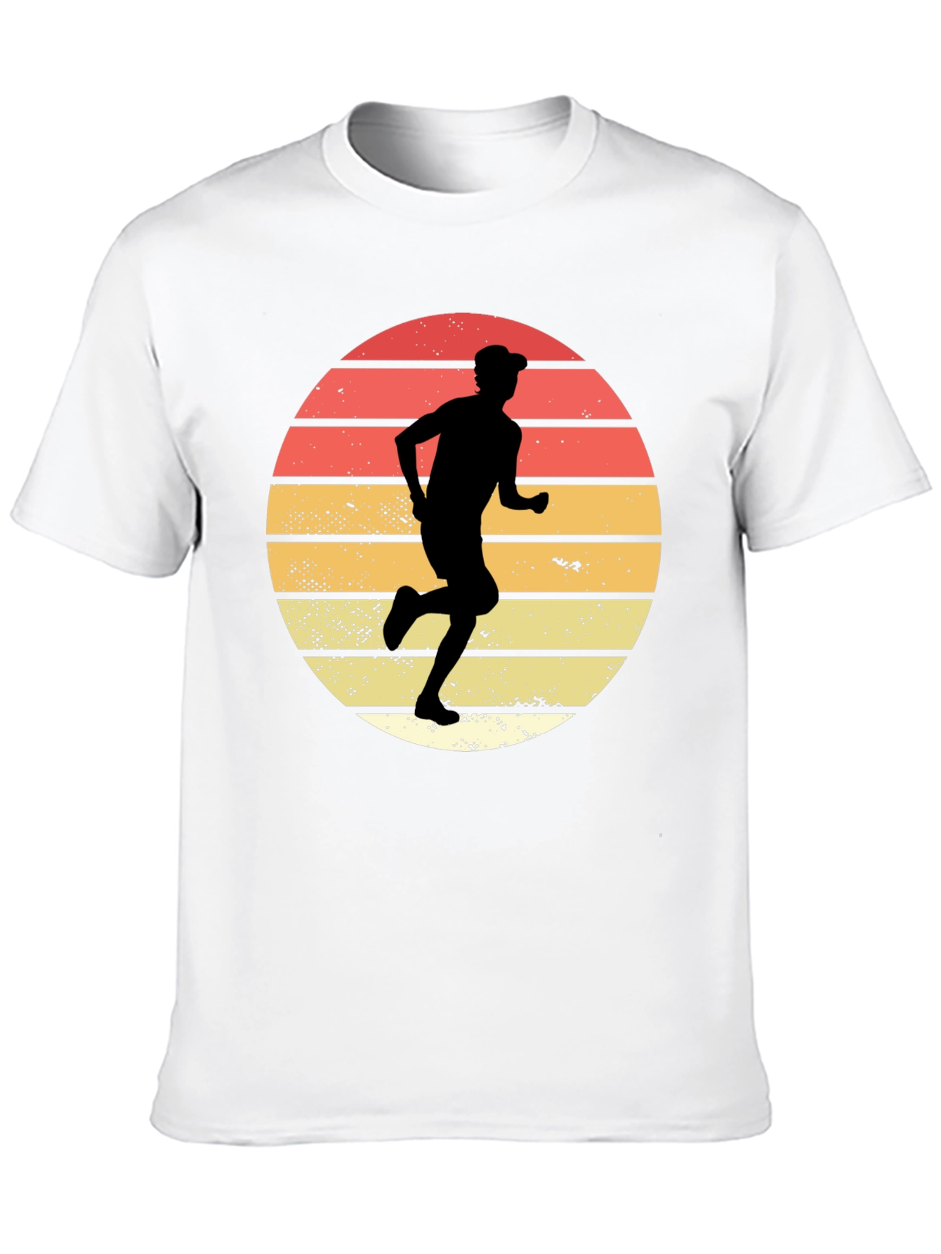 Black Retro Runner Graphic T-Shirt view 10