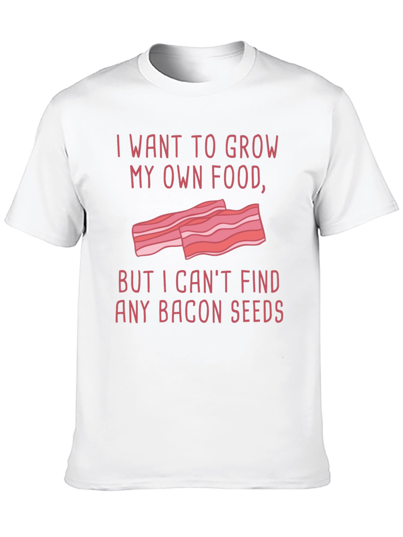 Black Funny Bacon Seeds Graphic T-Shirt view 10