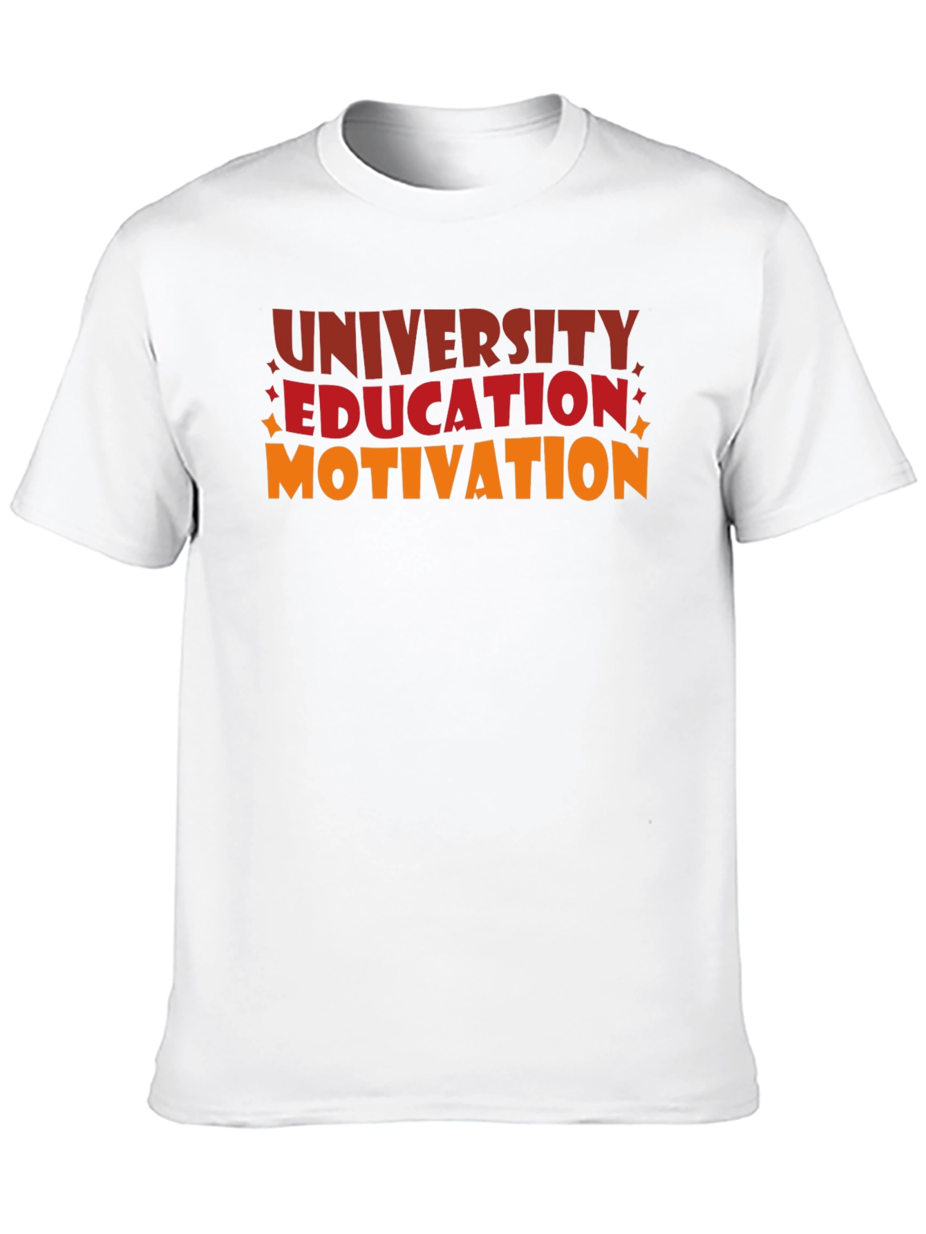 Black University Education Motivation Graphic Tee view 10