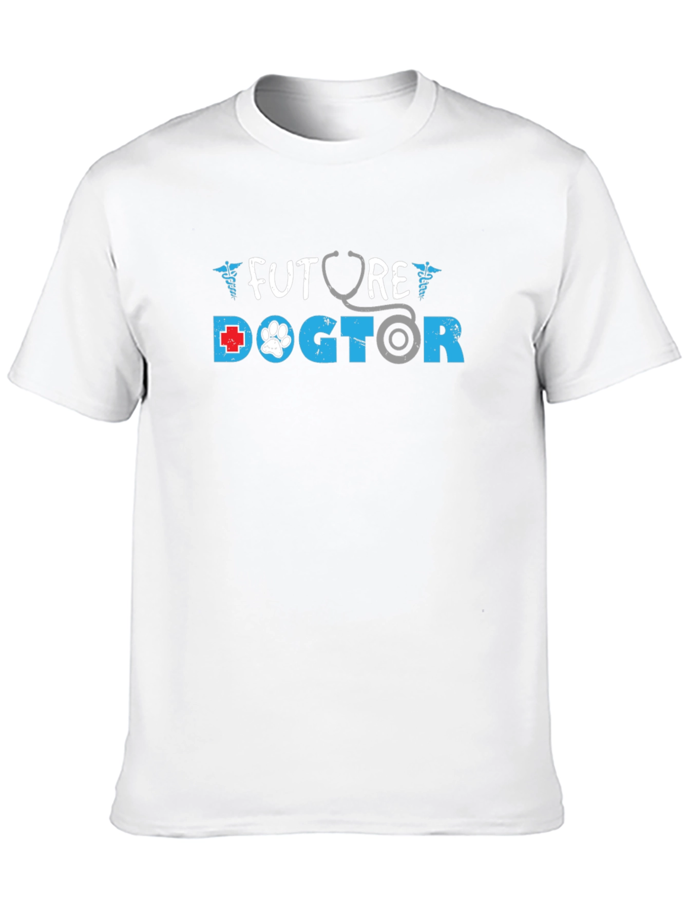 Black Future Doctor T-Shirt: Veterinary Student Tee view 10