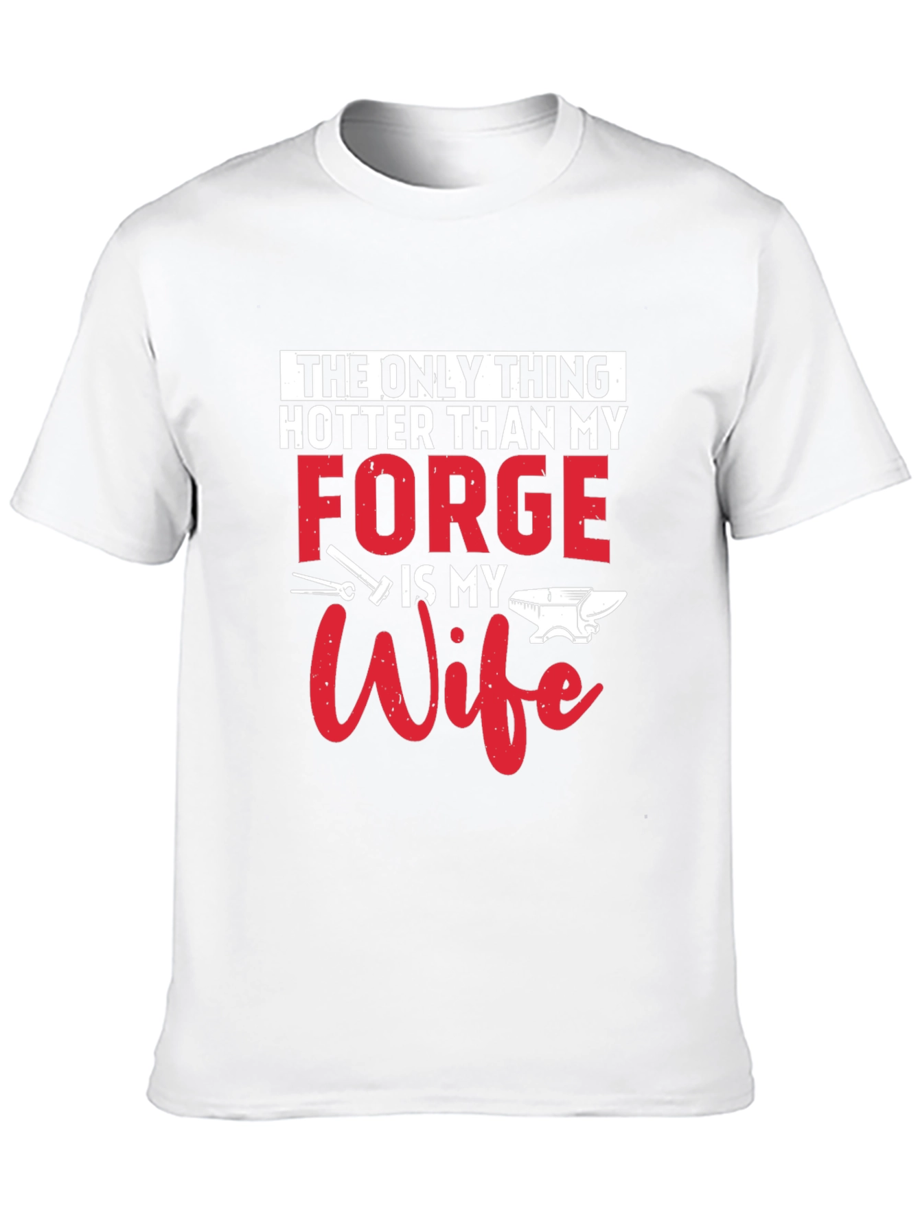 Black Hot Forge Wife Graphic Tee - Black Cotton Blend view 10