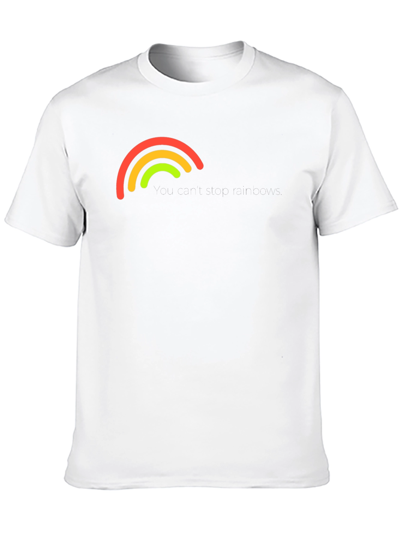 Black Rainbow Arc Graphic Black T-Shirt view 10