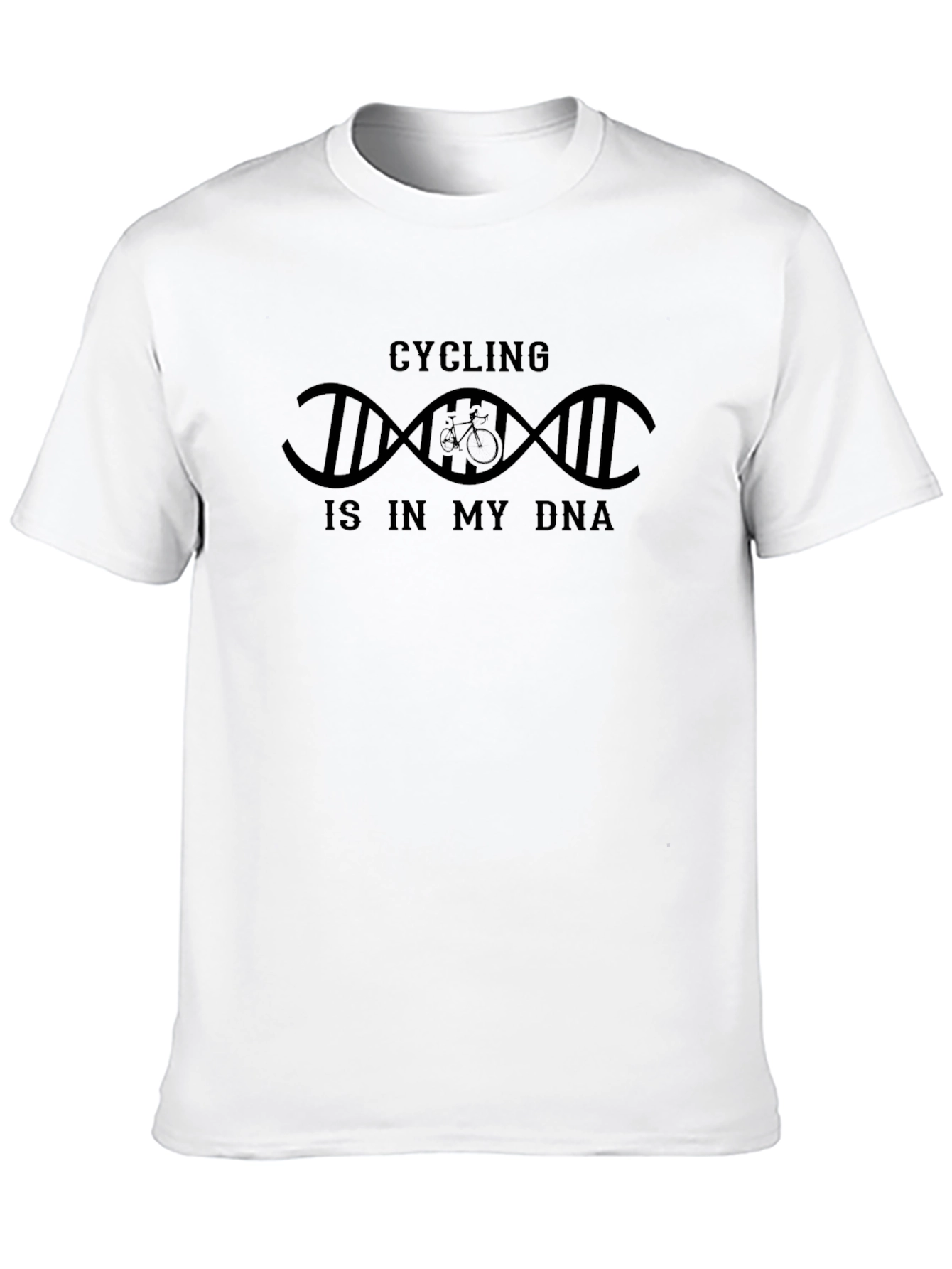 Black Cycling DNA T-Shirt - For Bike Lovers! view 10
