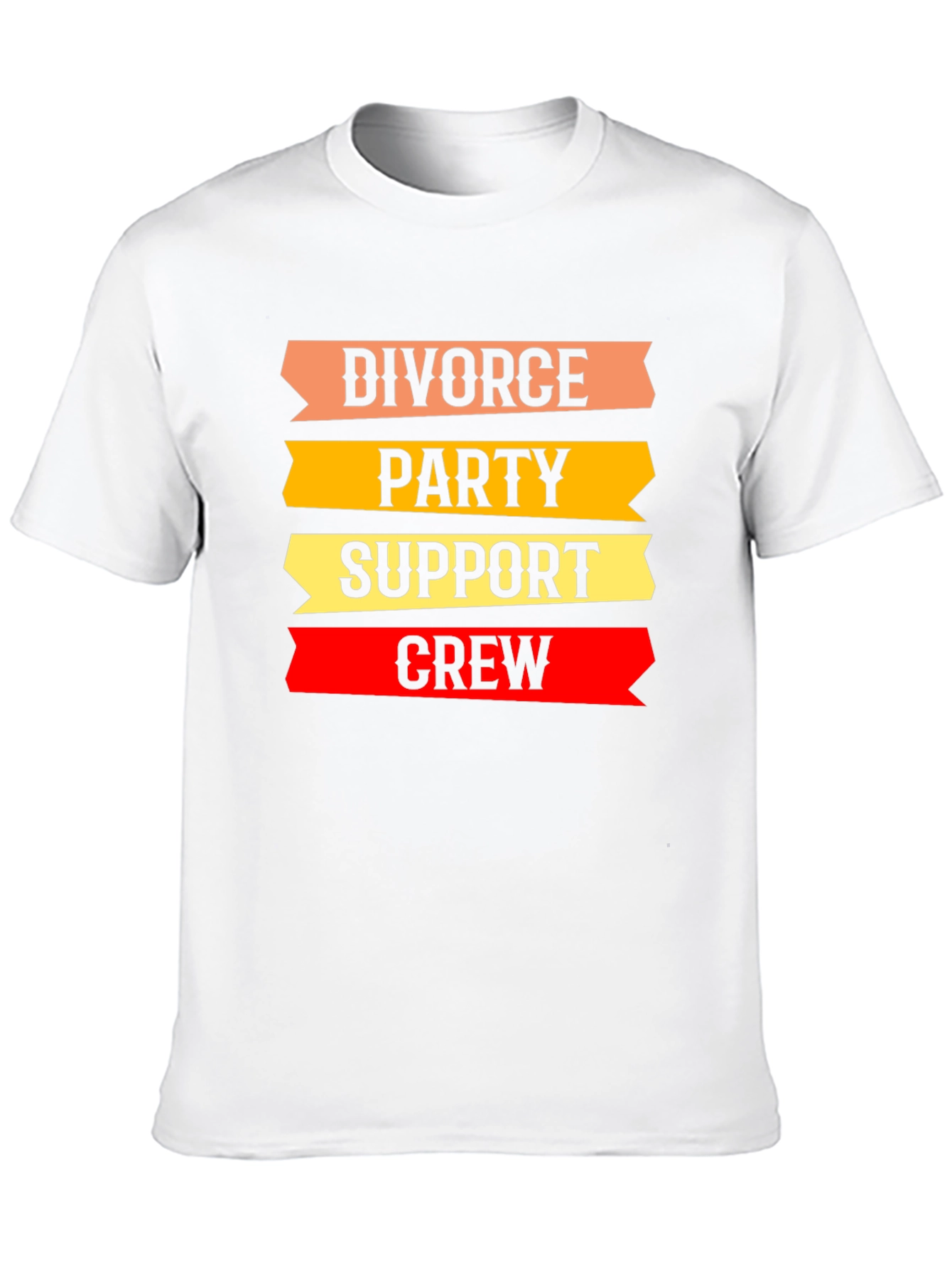 Black Divorce Party Support Crew T-Shirt view 10