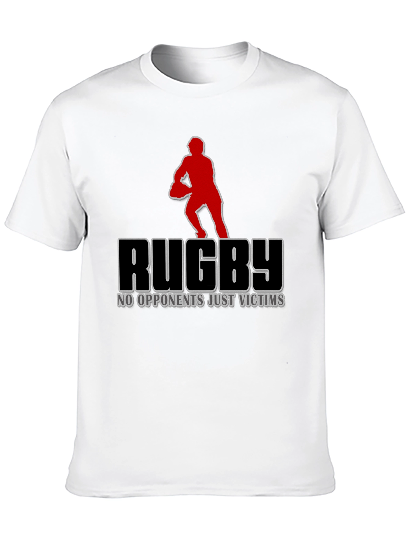 Black Rugby 'No Opponents, Just Victims' Graphic T-Shirt view 10