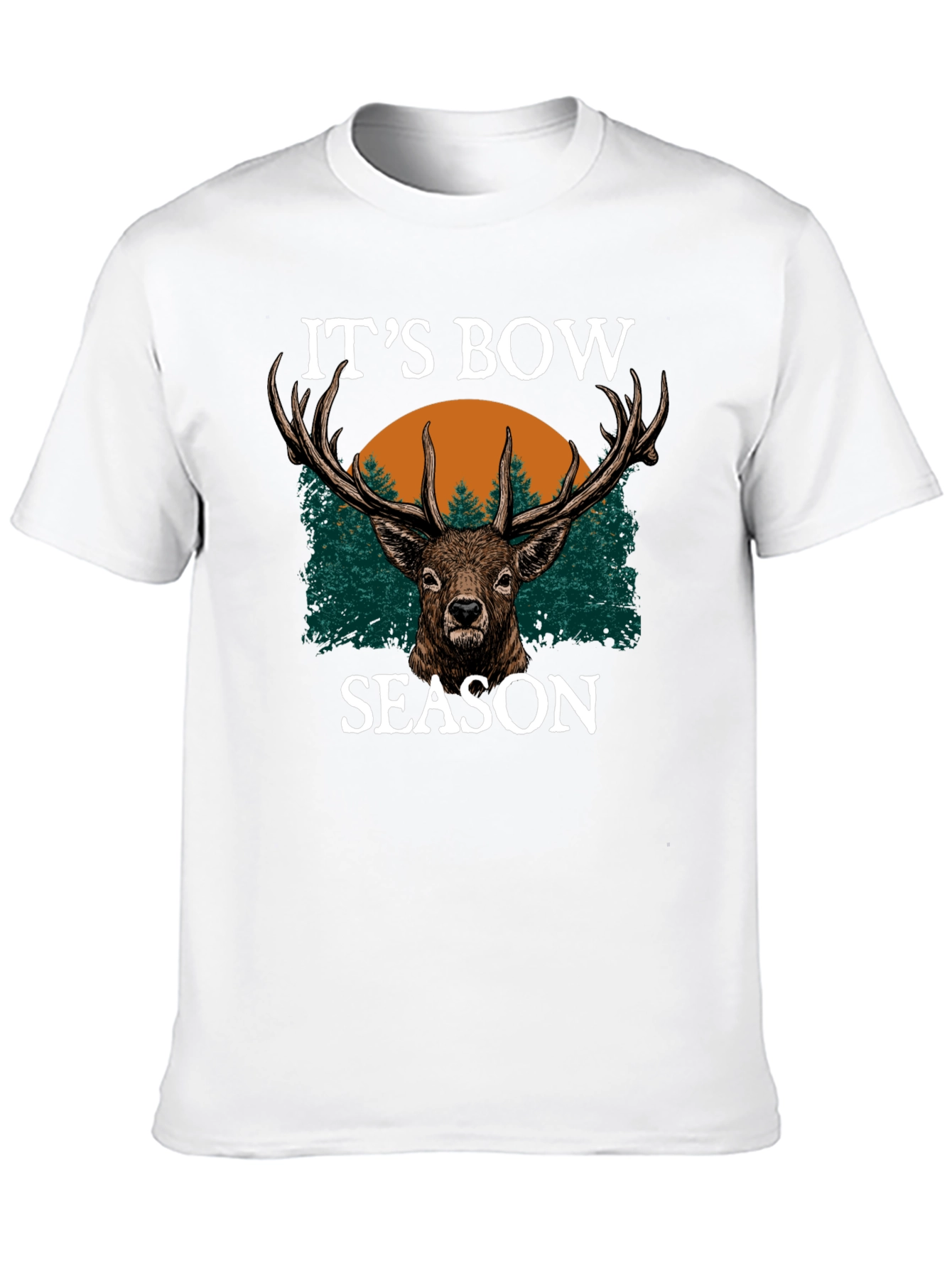 Black It's Bow Season Deer Graphic Tee view 10