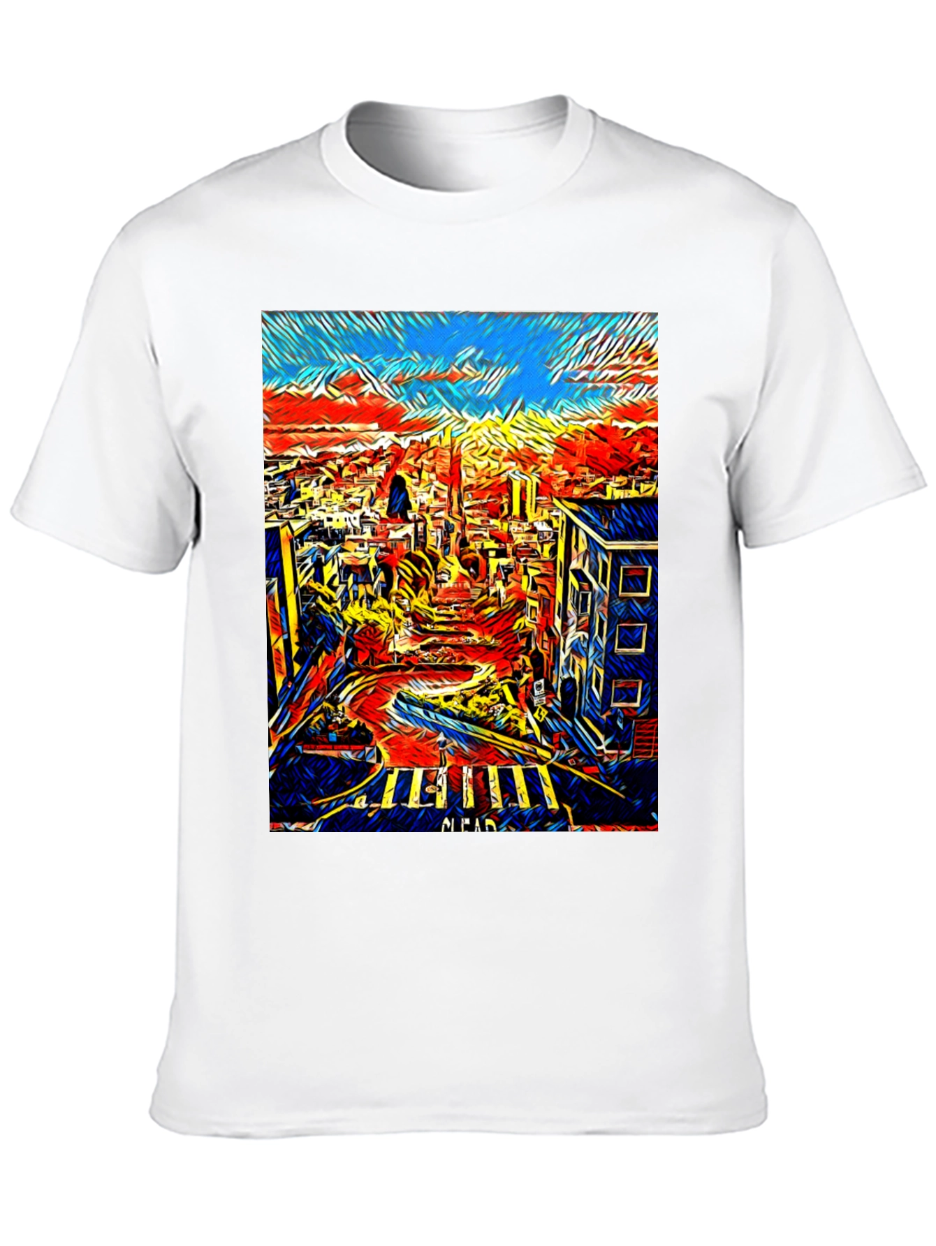Black San Francisco Art T-Shirt - Cityscape Tee view 10